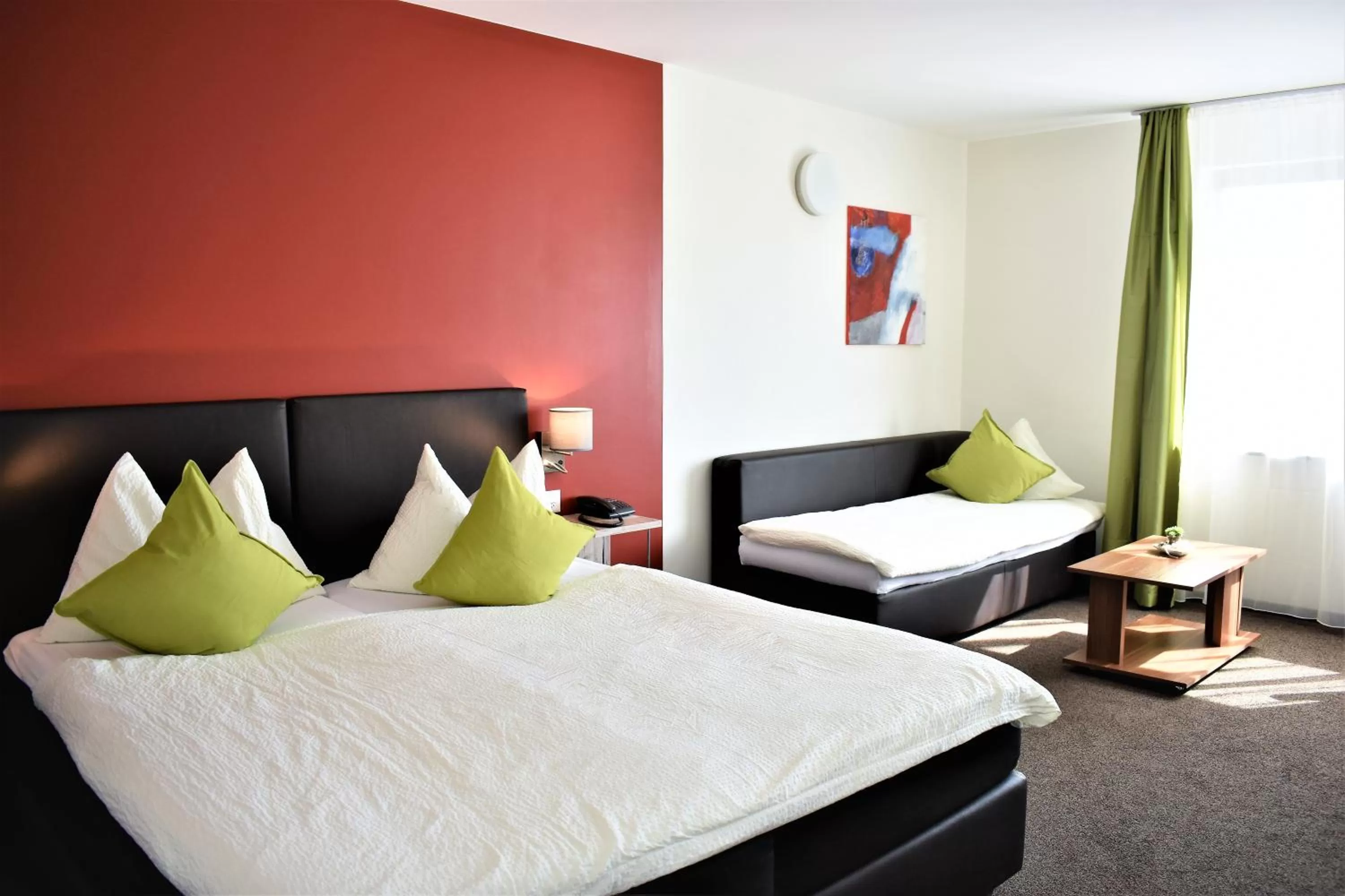 Landmark view, Bed in Hotel AM Schloss