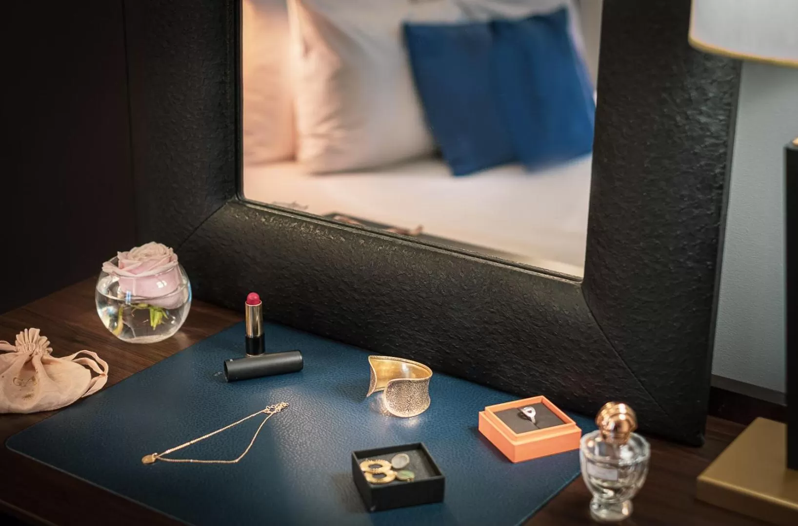 Decorative detail, Bed in Hôtel Le Marquis by Inwood Hotels