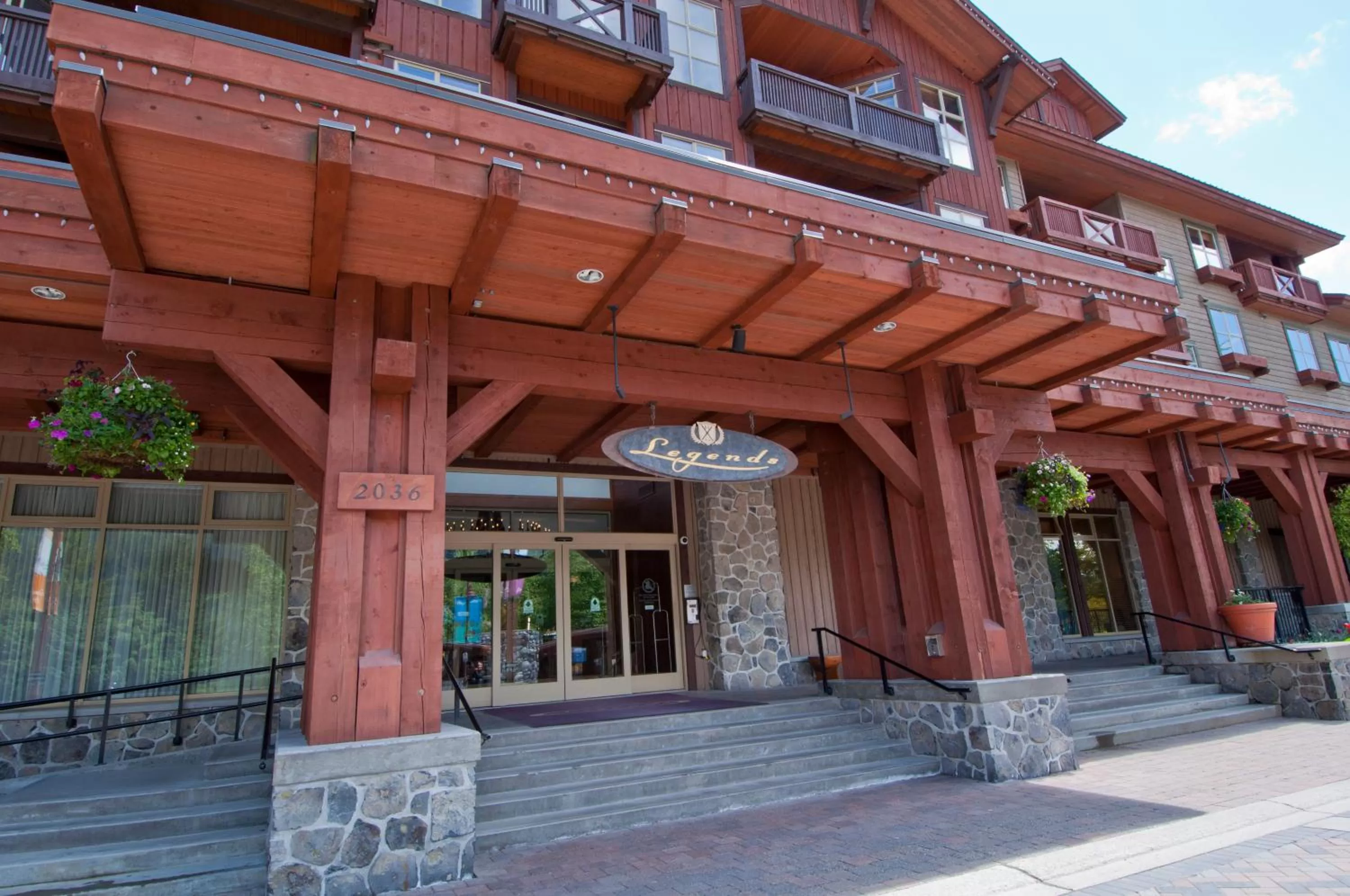 Facade/entrance in Legends Whistler, by Lodging Ovations