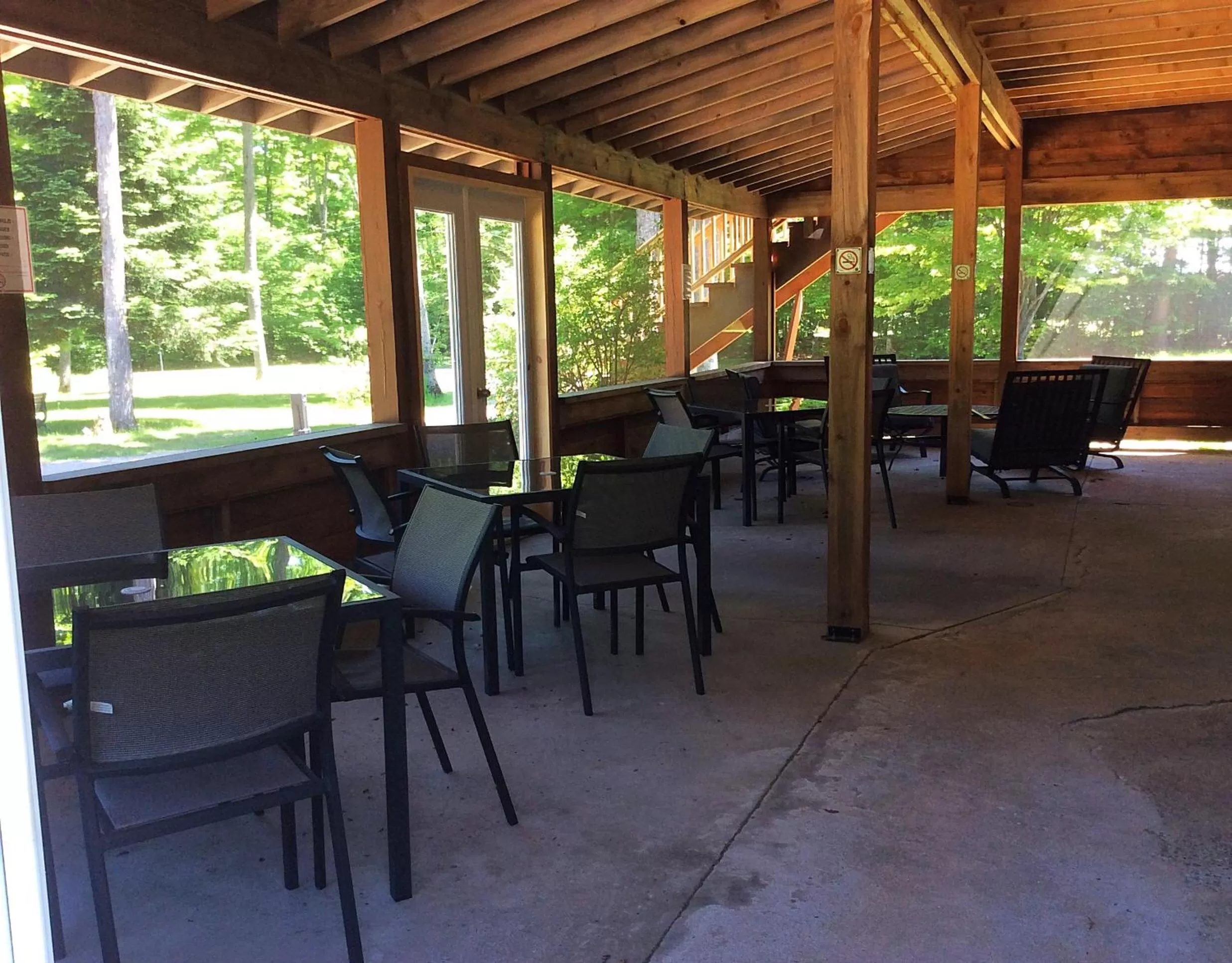 Patio in Madawaska Lodge