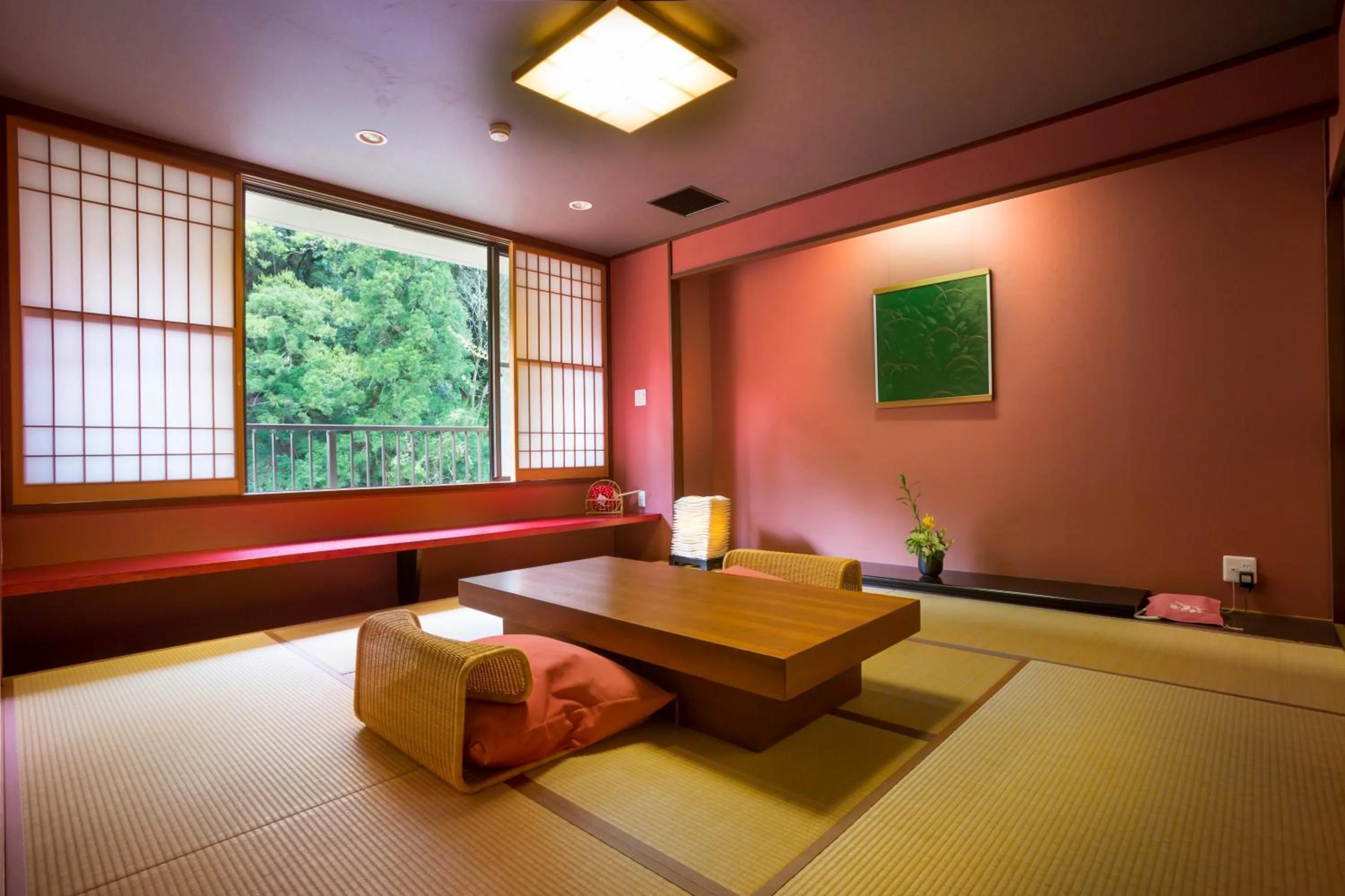 Photo of the whole room, Bed in Yamanakaonsen Ohanami Kyubei