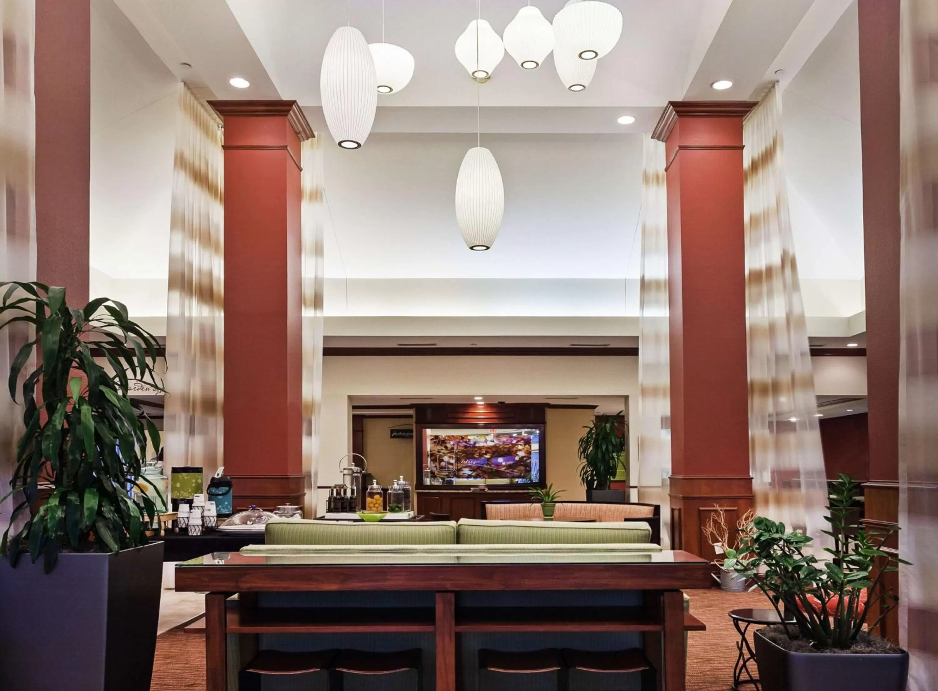 Lobby or reception in Hilton Garden Inn Corpus Christi