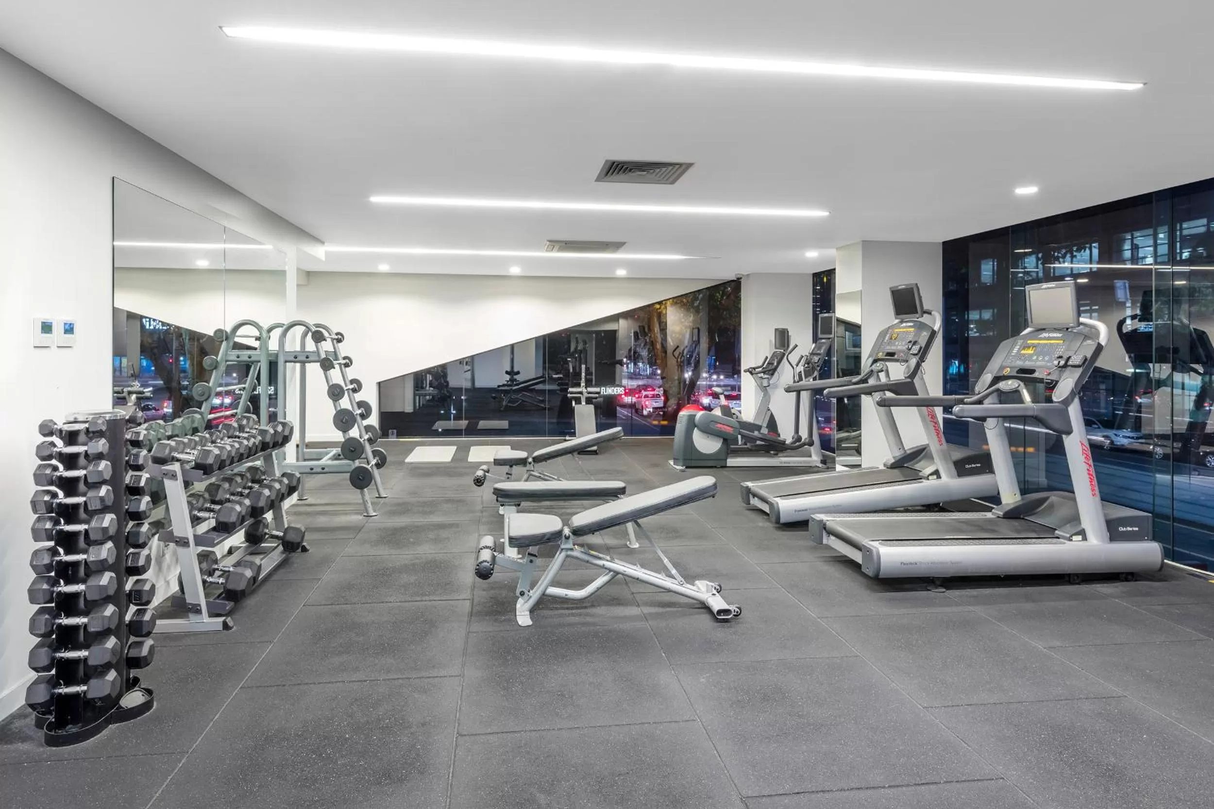 Fitness centre/facilities in Aura on Flinders Serviced Apartments