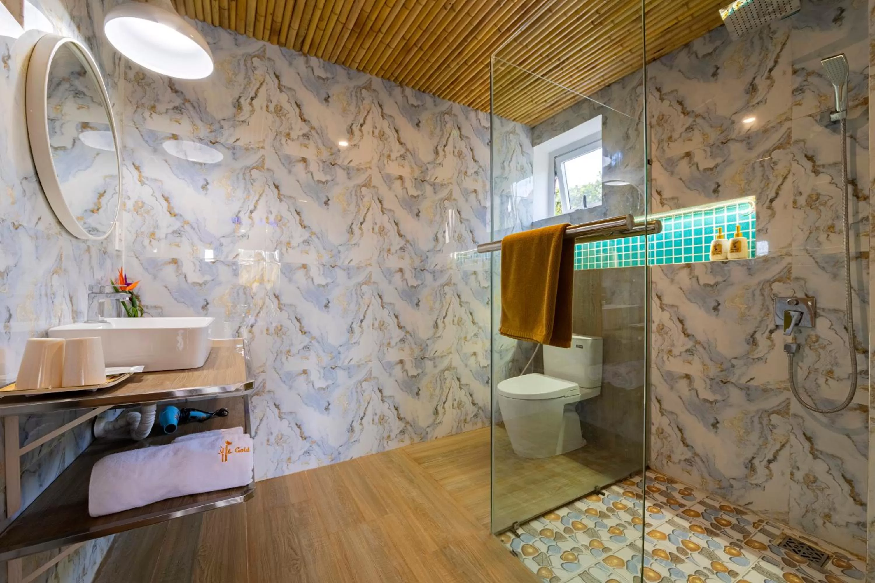 Bathroom in Hoi An Golden Bamboo An Bang Beach Villa & Spa