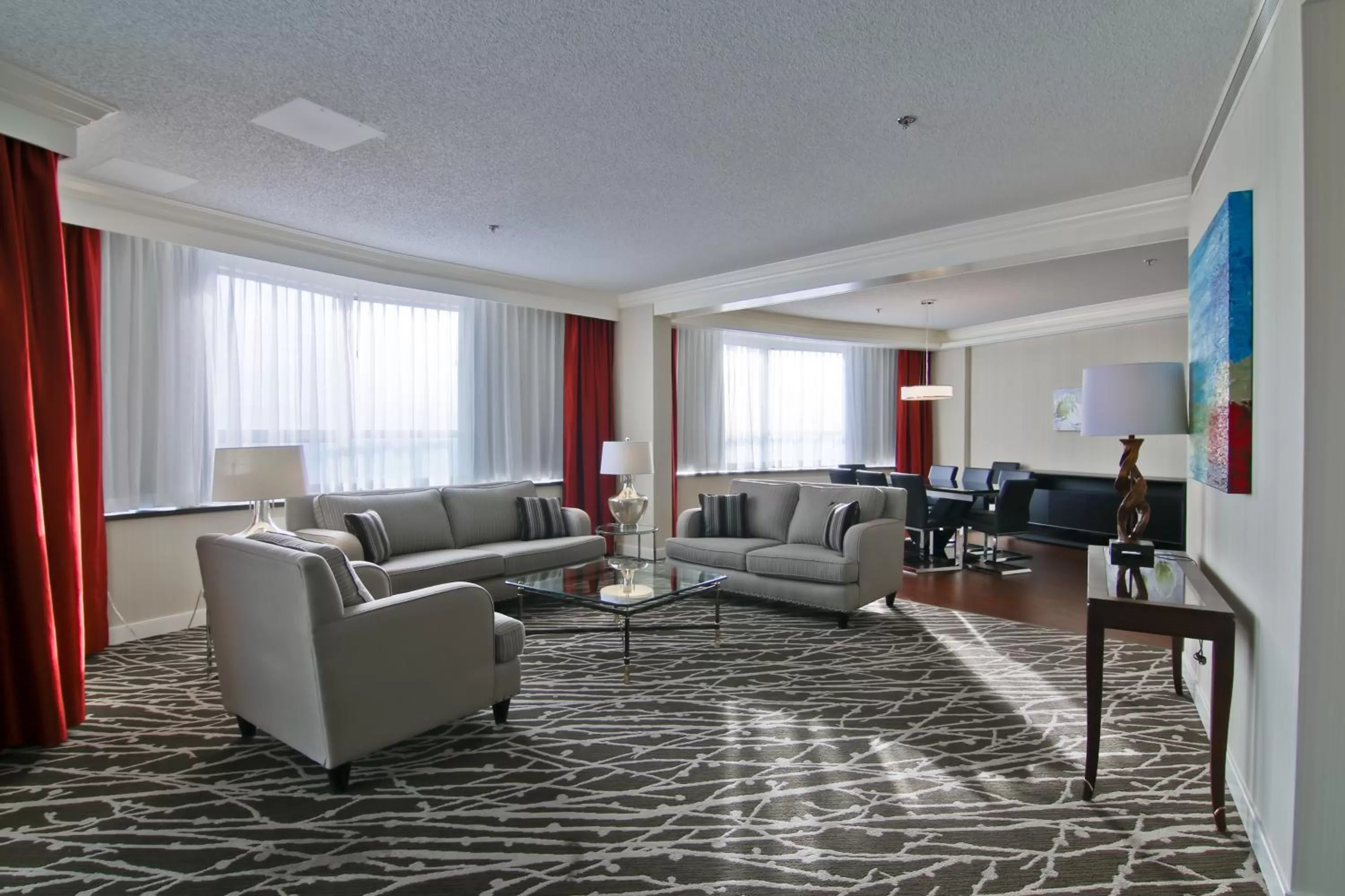 Living room in Chateau Lacombe Hotel