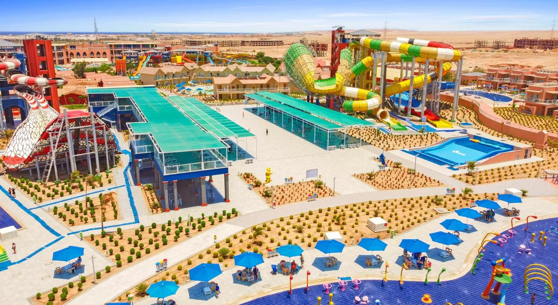 Bird's eye view in Pickalbatros Jungle Aqua Park - Neverland Hurghada