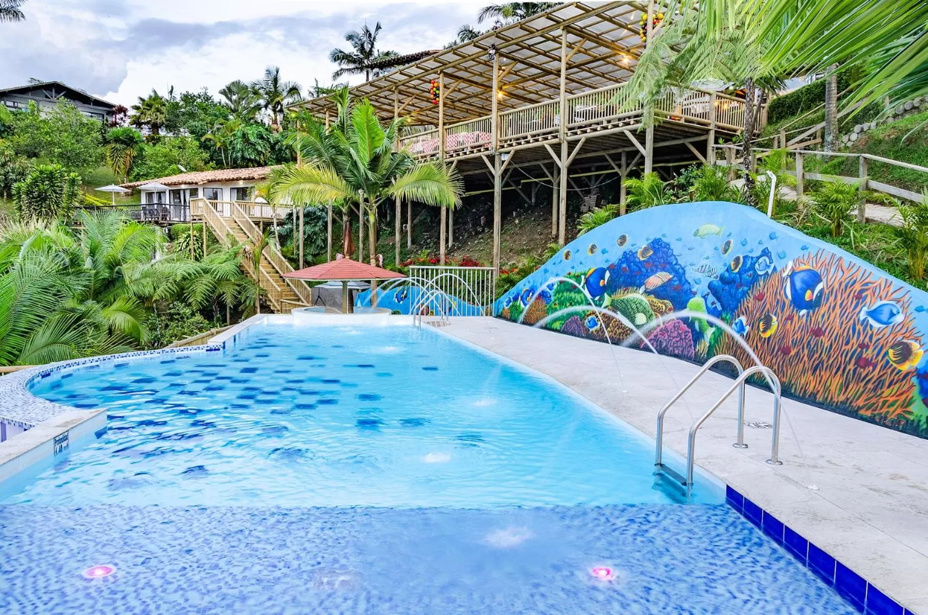 Swimming Pool in Hotel Santa Maria de las Aguas Peñol