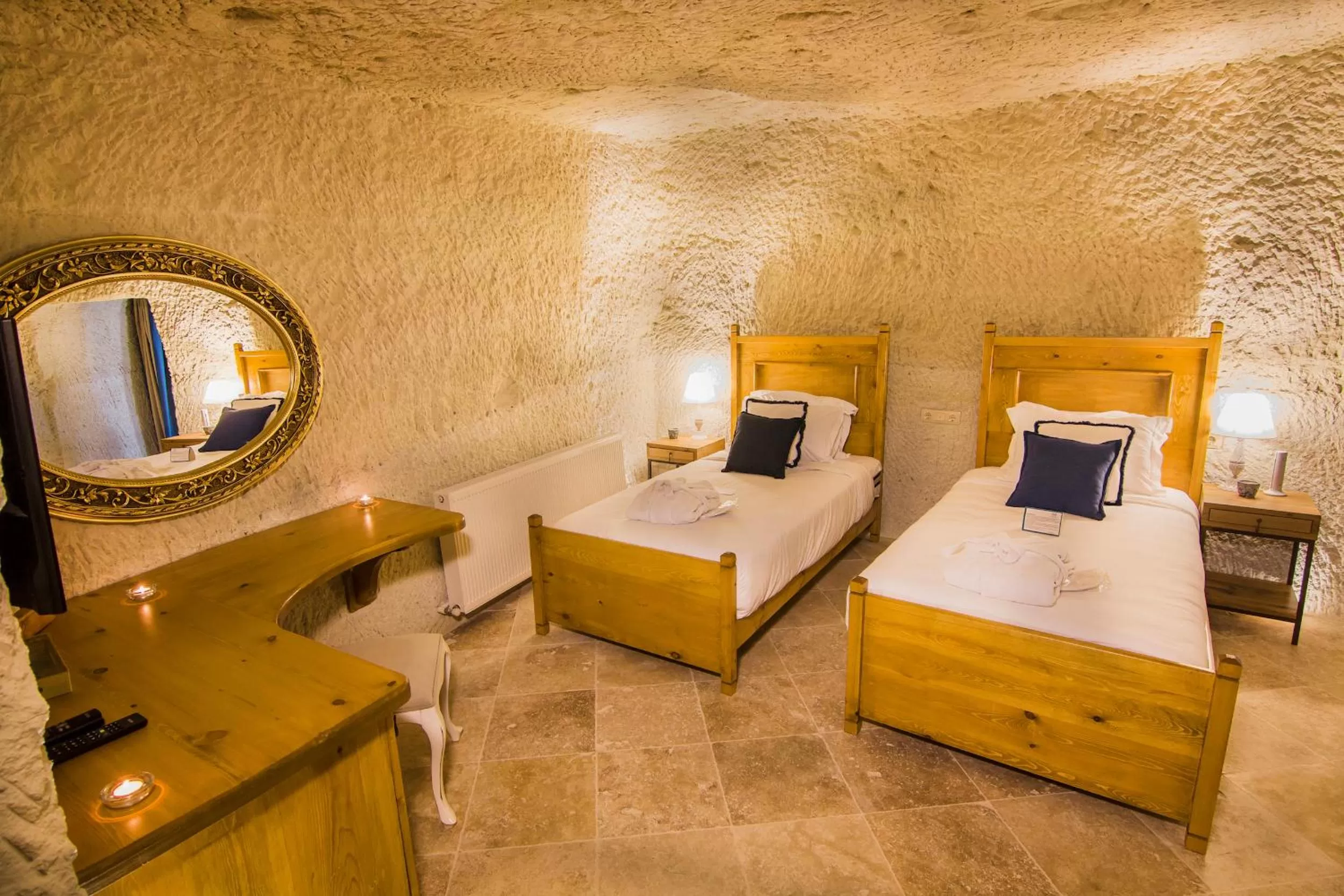 Bed in Azure Cave Suites - Cappadocia