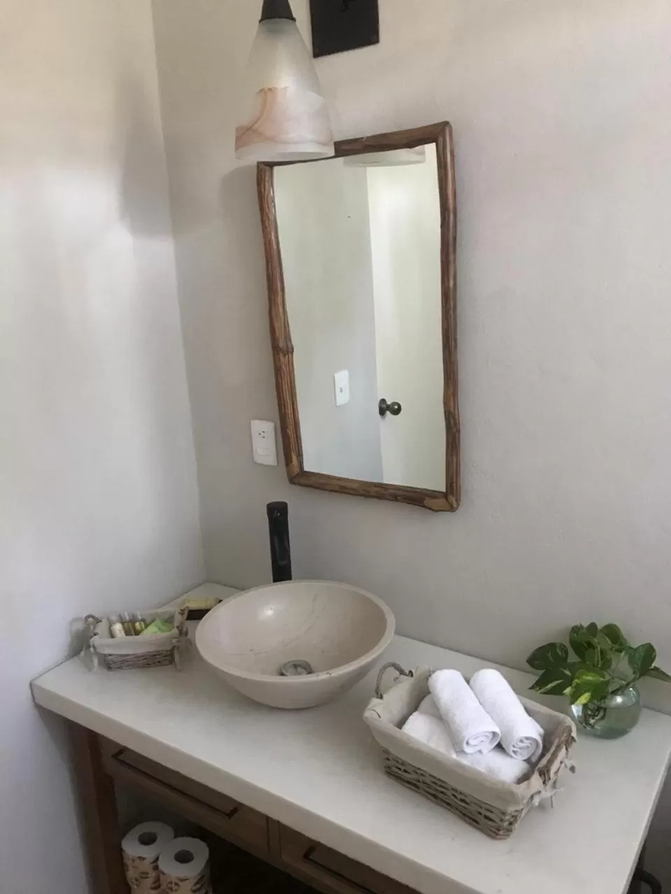 Bathroom in AGAM Hotel Boutique Bacalar - Adults Only