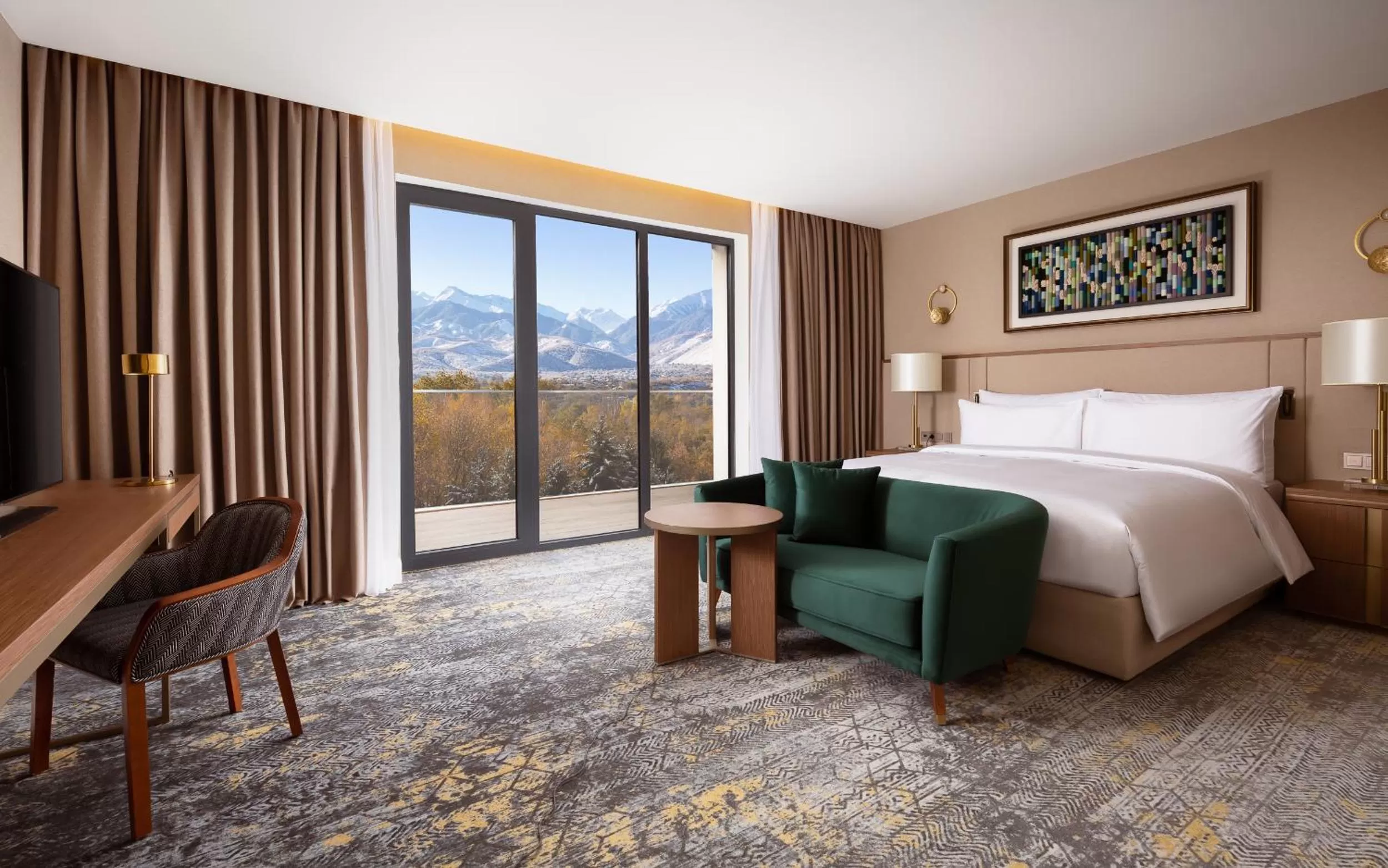 Executive Suite Panoramic Mountain View in Swissôtel Wellness Resort Alatau Almaty
