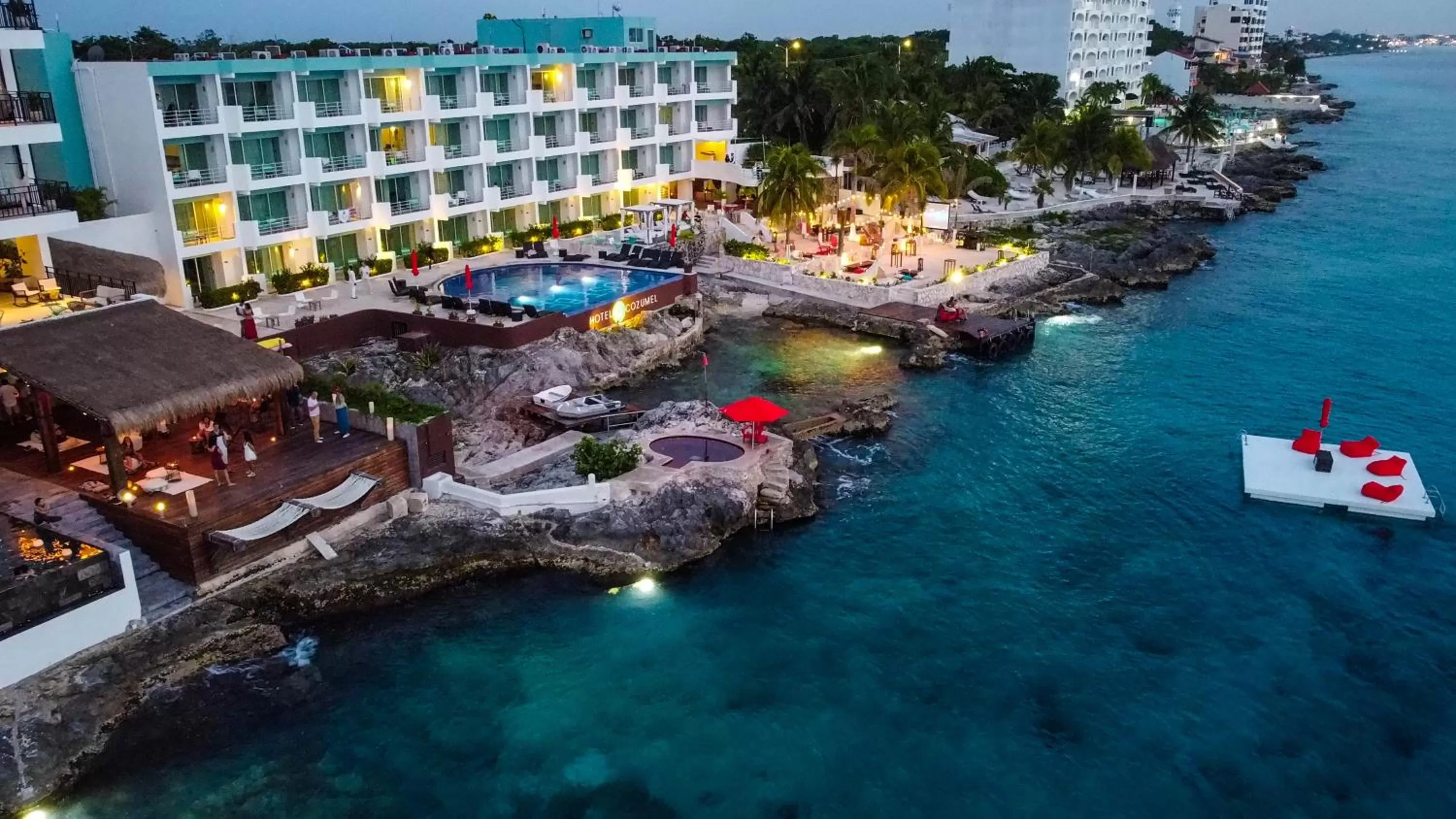 Bird's eye view in Hotel B Cozumel