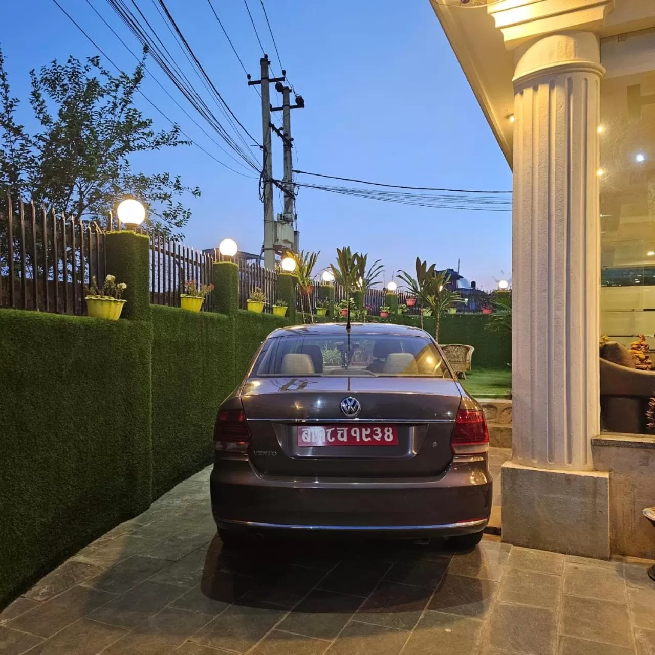 Parking in Hotel Krishna Kathmandu