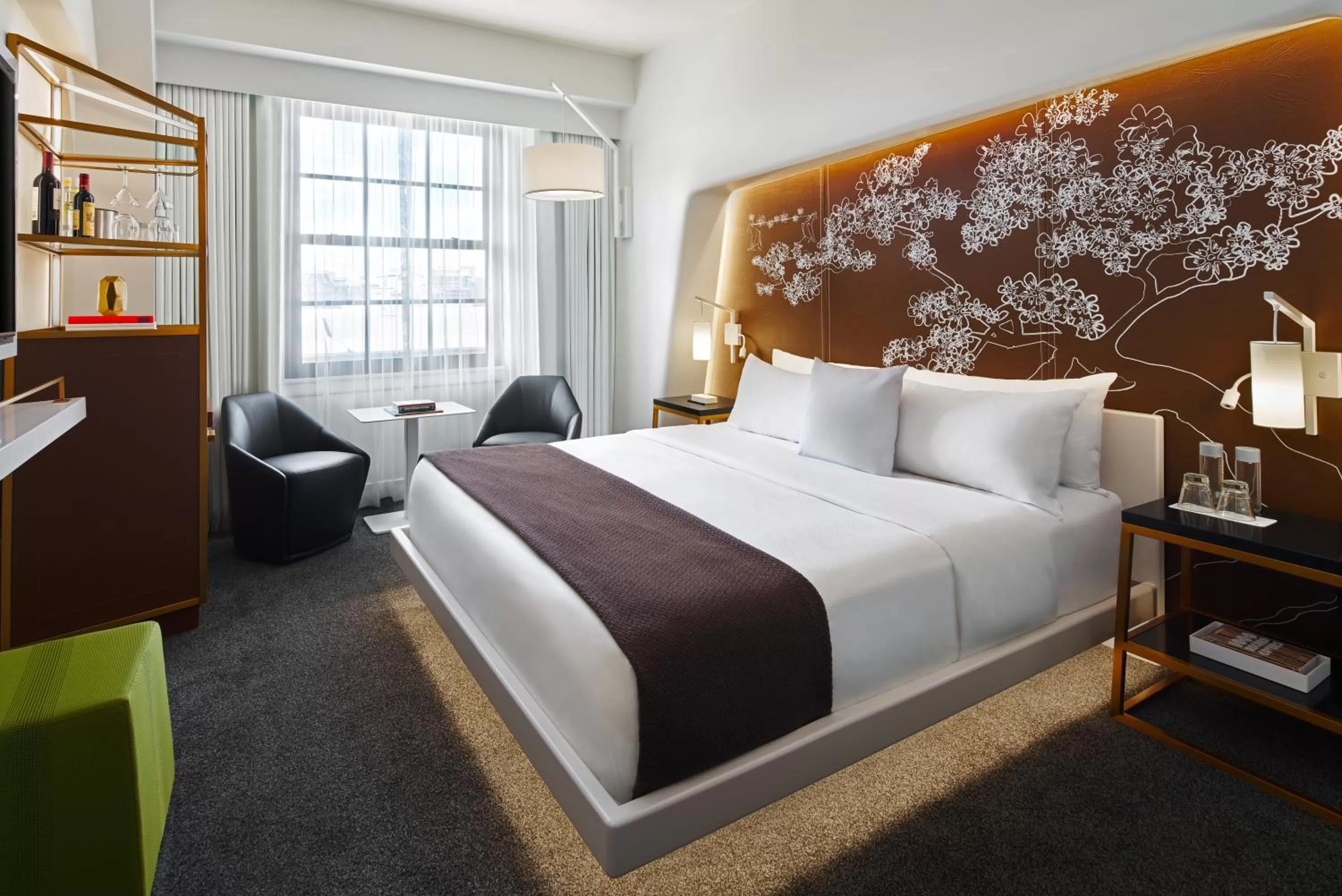 Bed in Hotel Washington