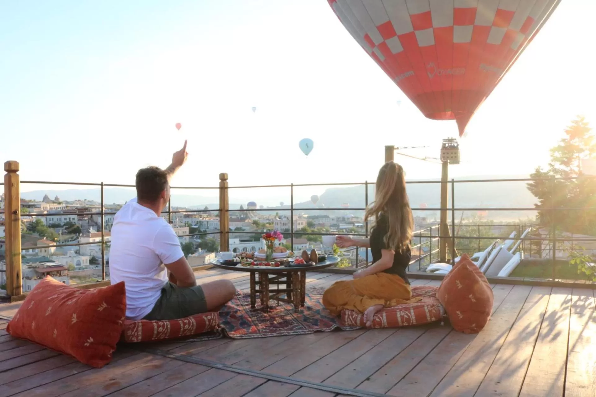 People in Kelebek Cave Hotel