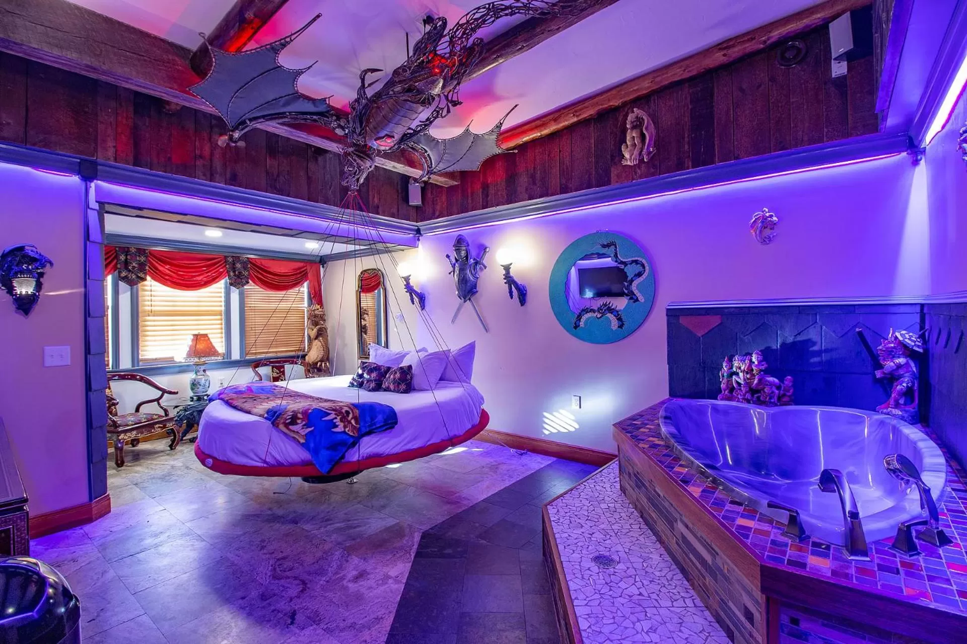 Bed in Adventure Suites