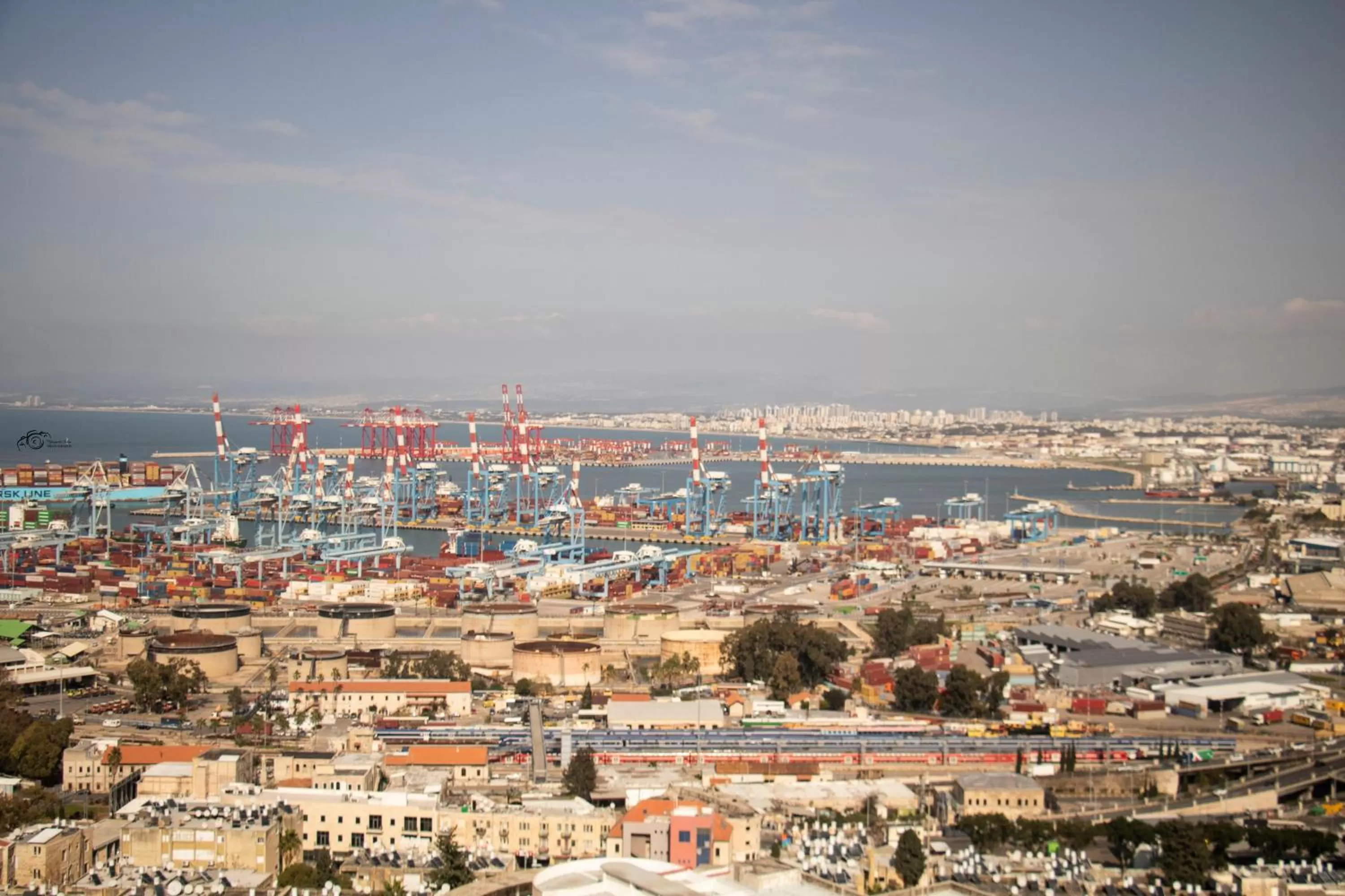 City view in Haifa Peak