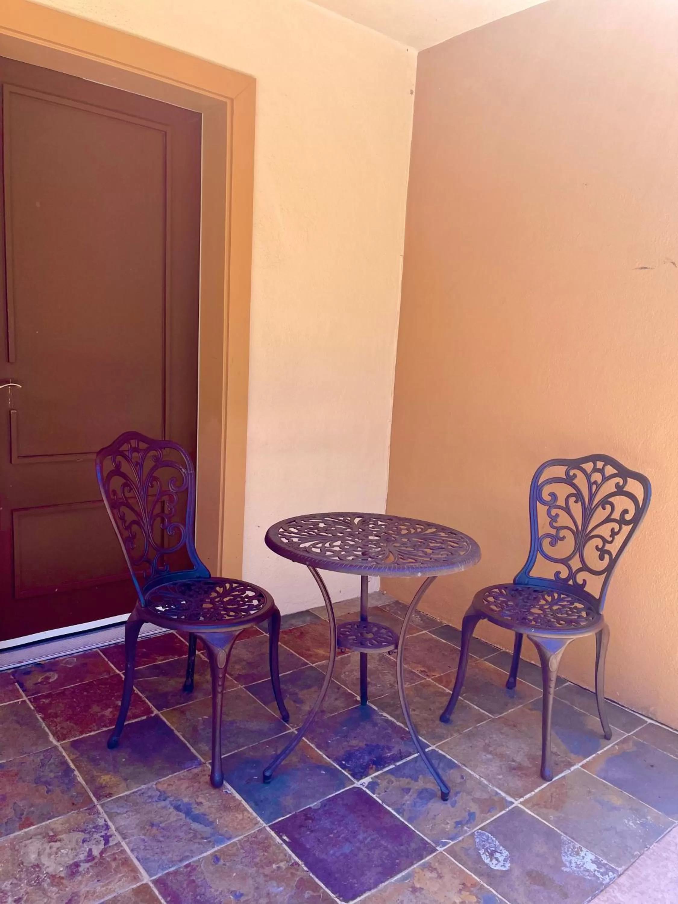 Patio in The Historic Brookdale Lodge, Santa Cruz Mountains
