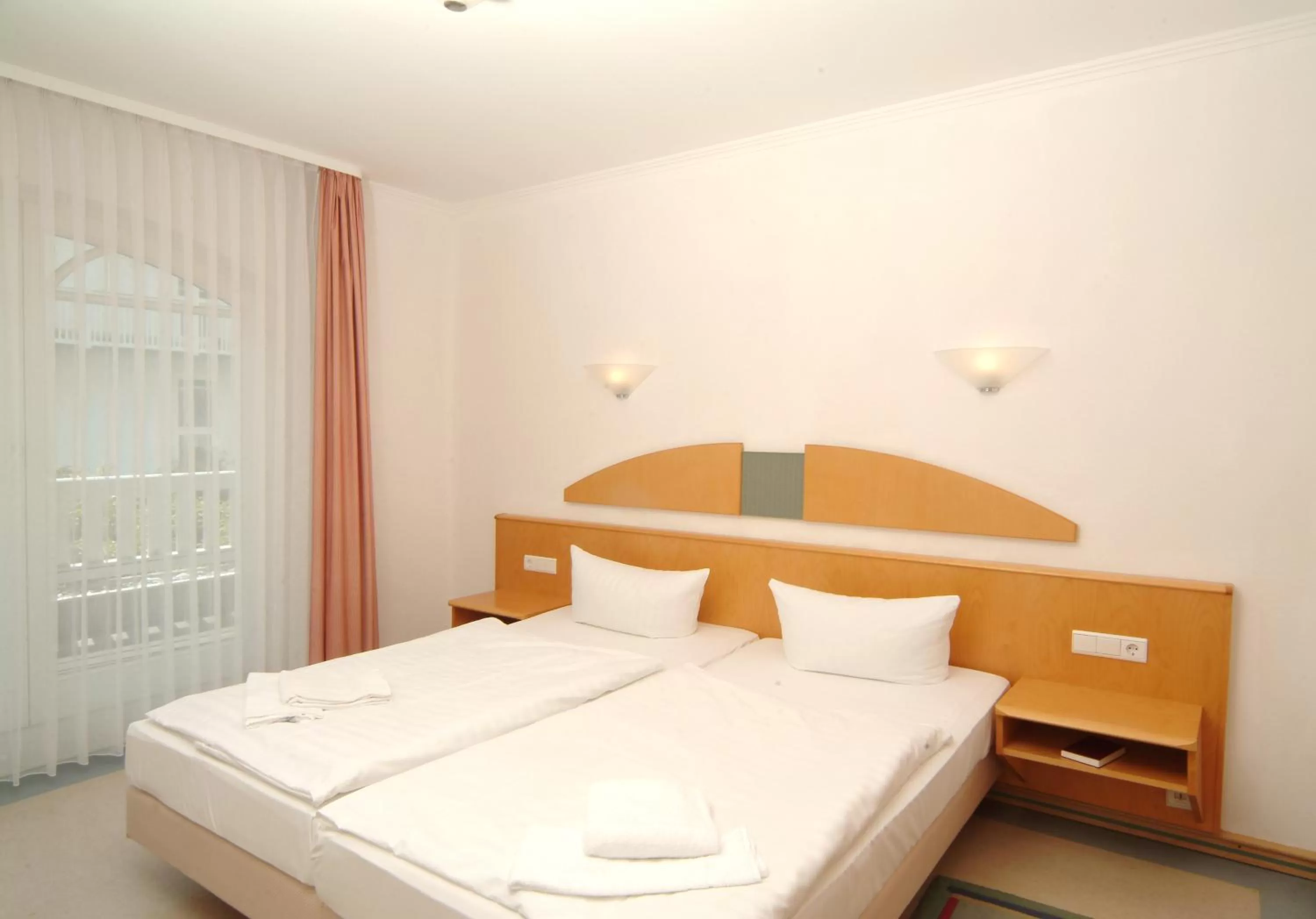 Bedroom, Bed in Strandhaus Belvedere