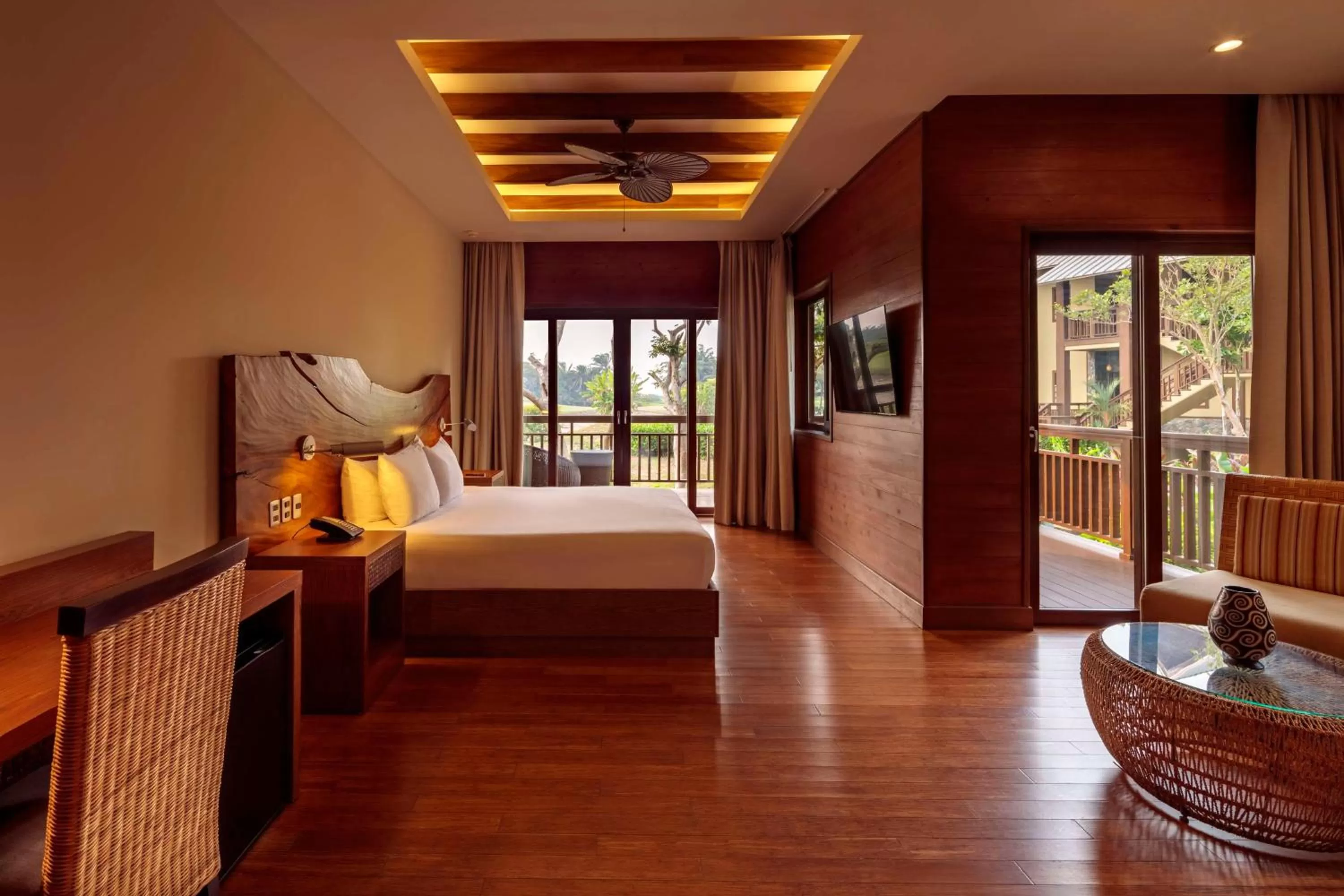 View (from property/room), Bed in Indura Beach & Golf Resort Curio Collection By Hilton