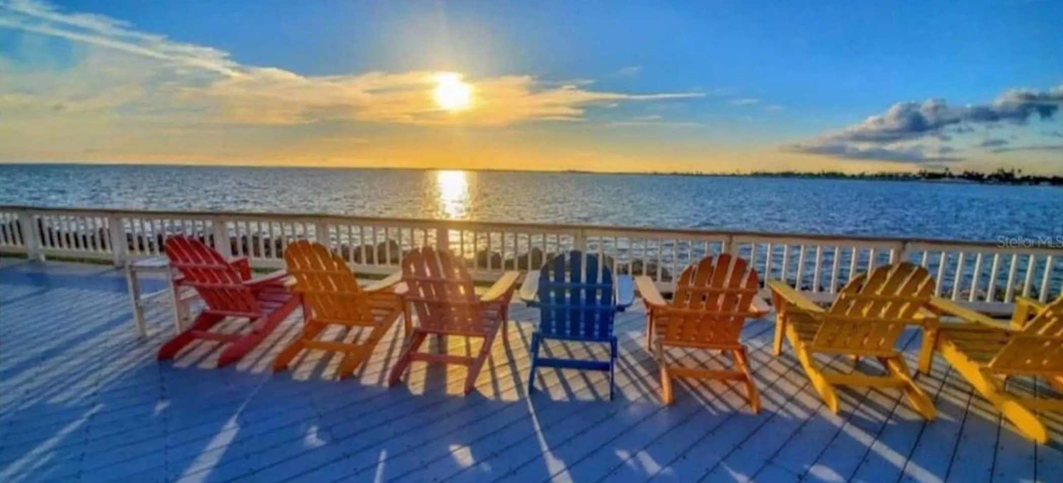 View (from property/room) in 2 Bed Condo with Balcony Facing Pool and Sunsets!