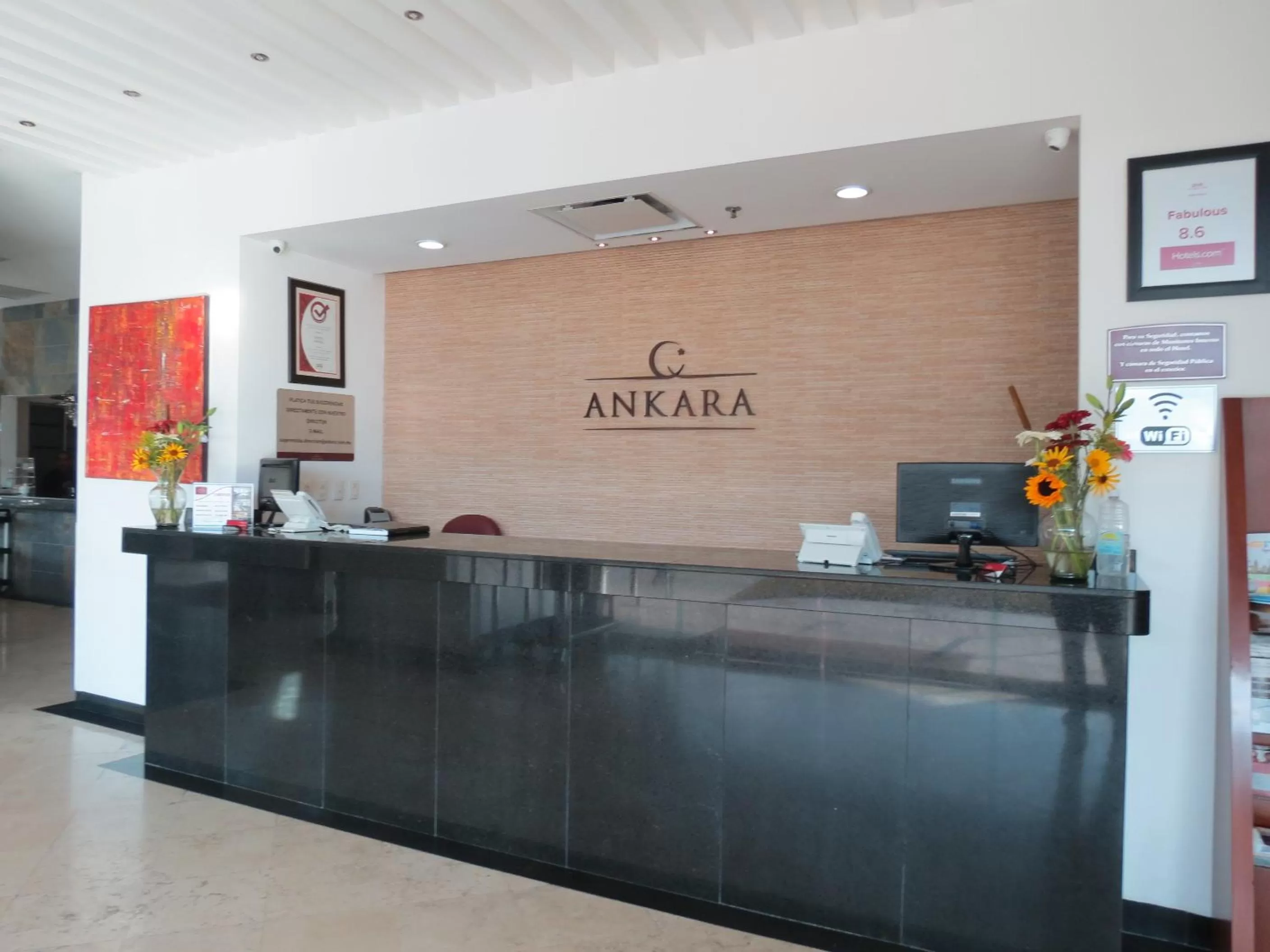 Lobby or reception in Hotel Ankara "Las Lomas"