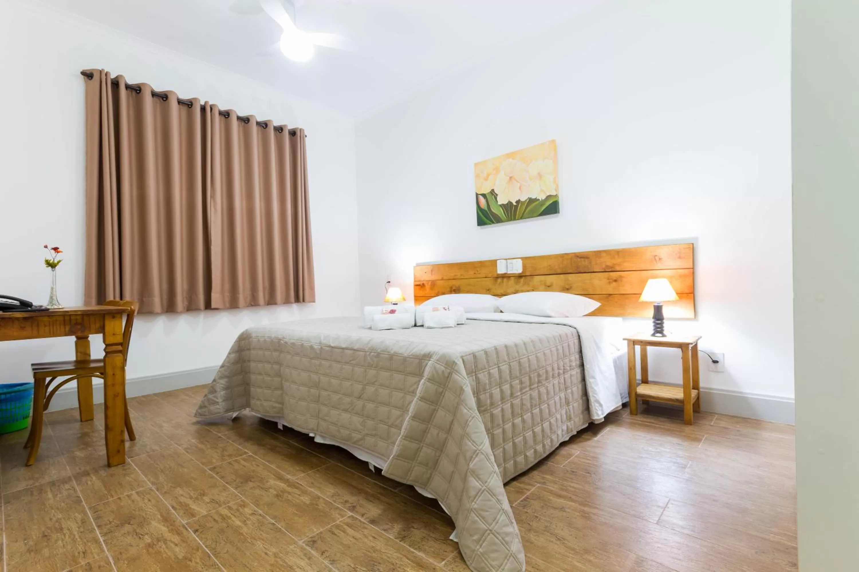 Bed in Pousada Sagrados Corações