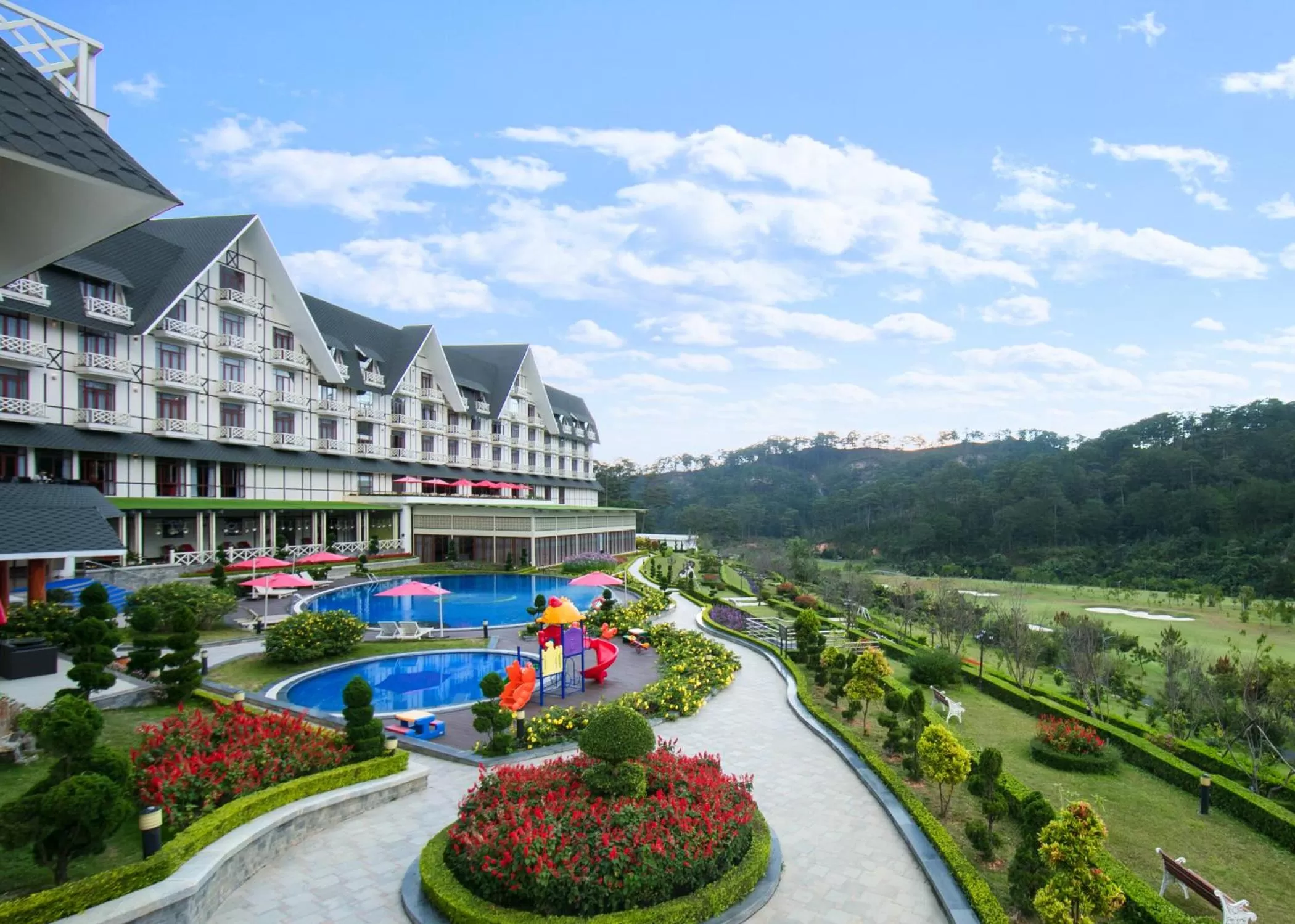 Property building in Swiss-Belresort Tuyen Lam