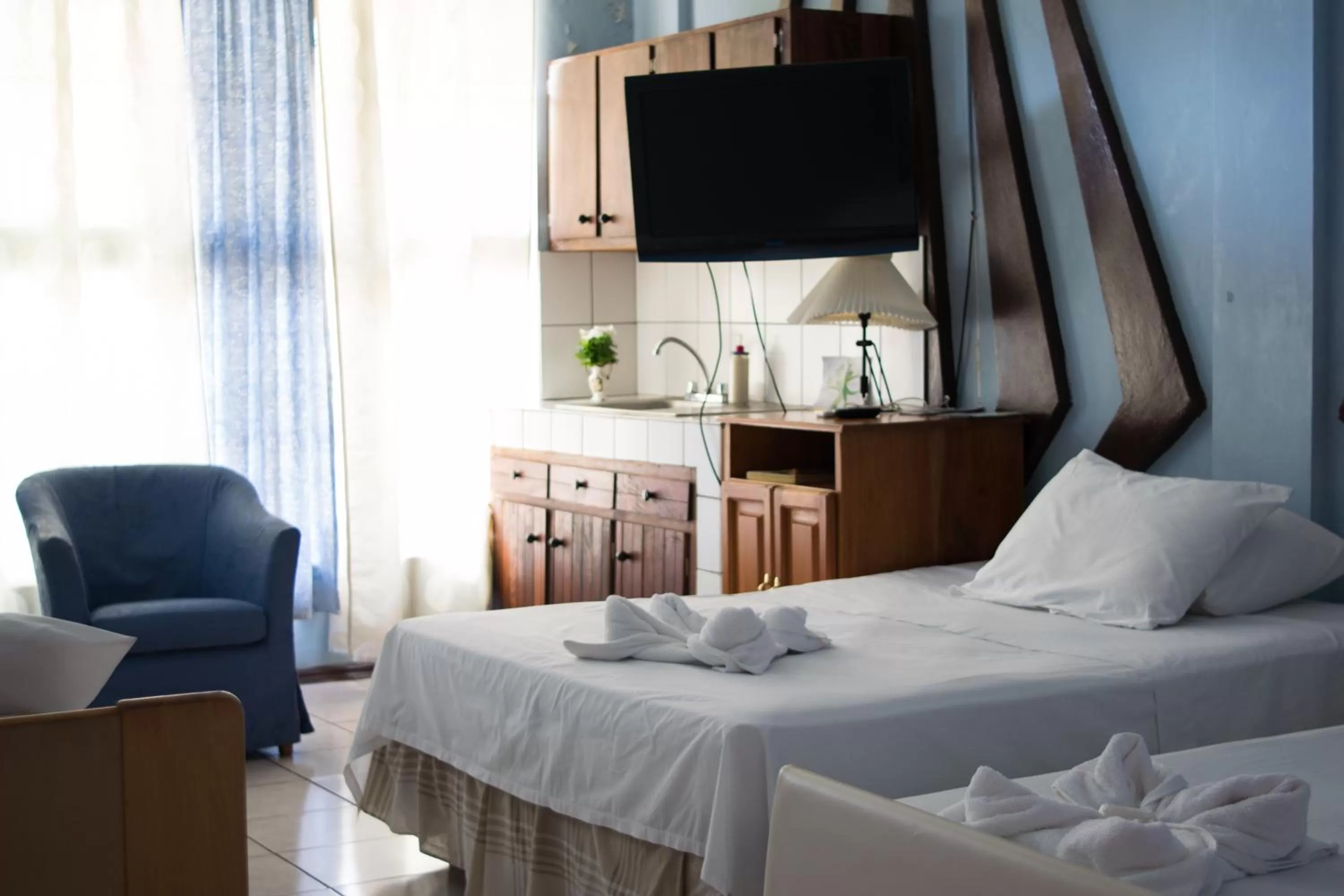 Bed in Hotel Valerie