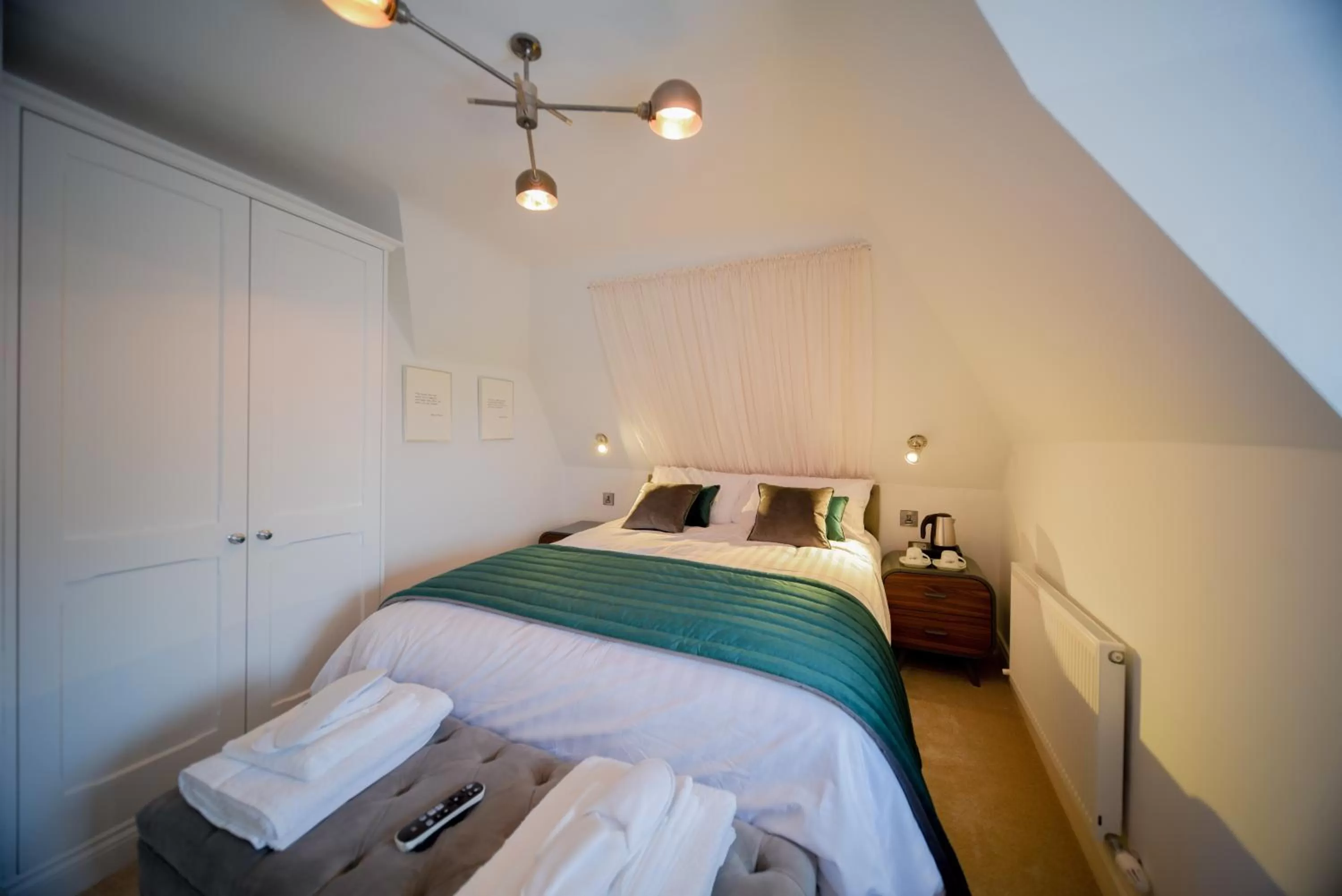 Bed in The Strand Hotel, the former residence of Oscar Wilde