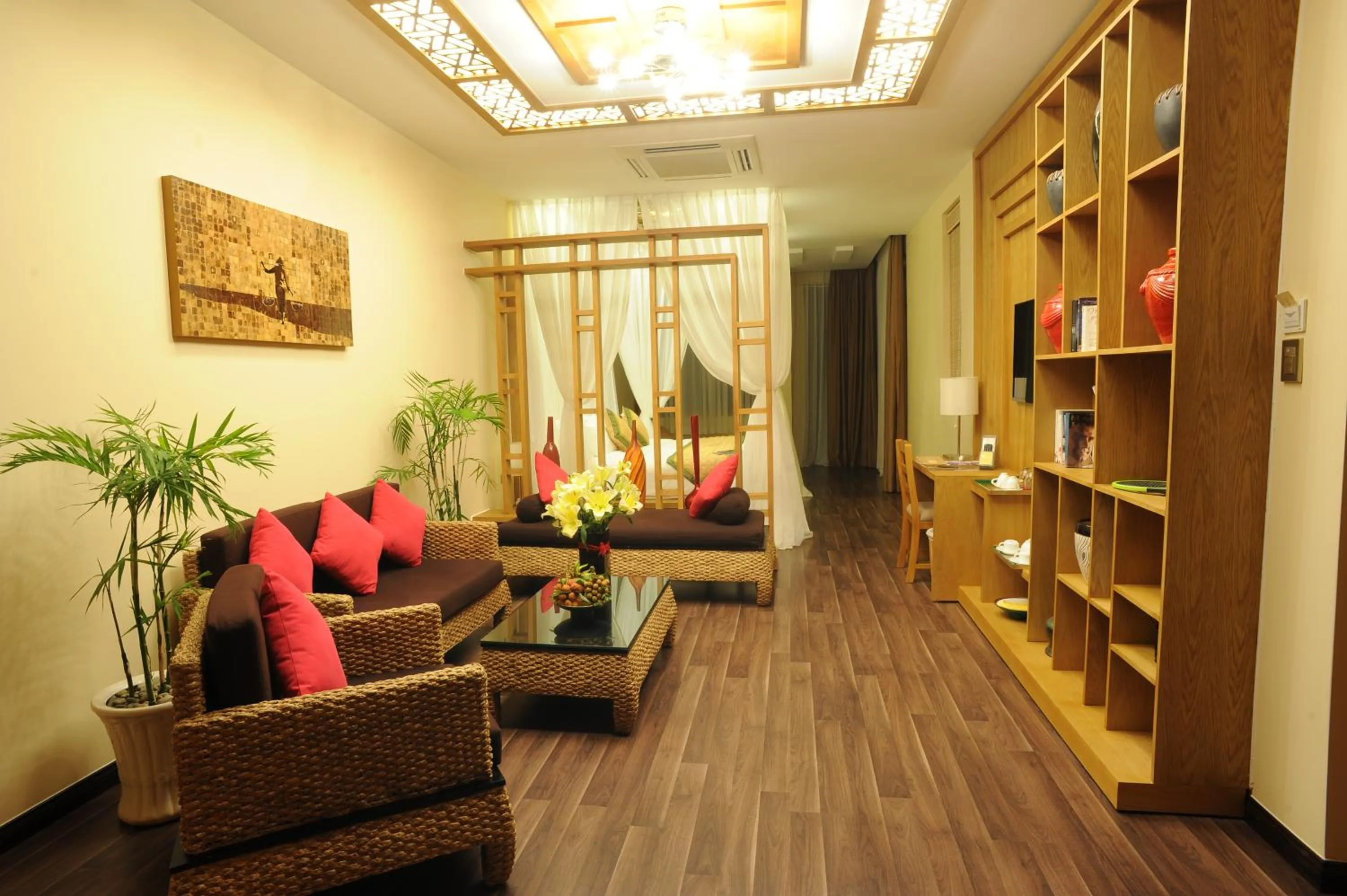 Living room in Aroma Beach Resort and Spa