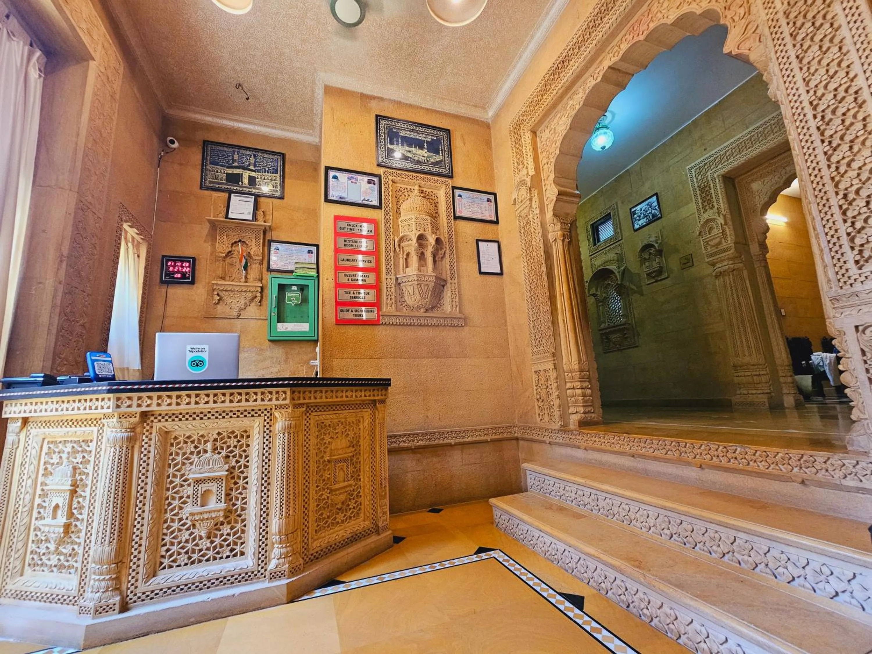 Lobby or reception in Hotel Royal Haveli