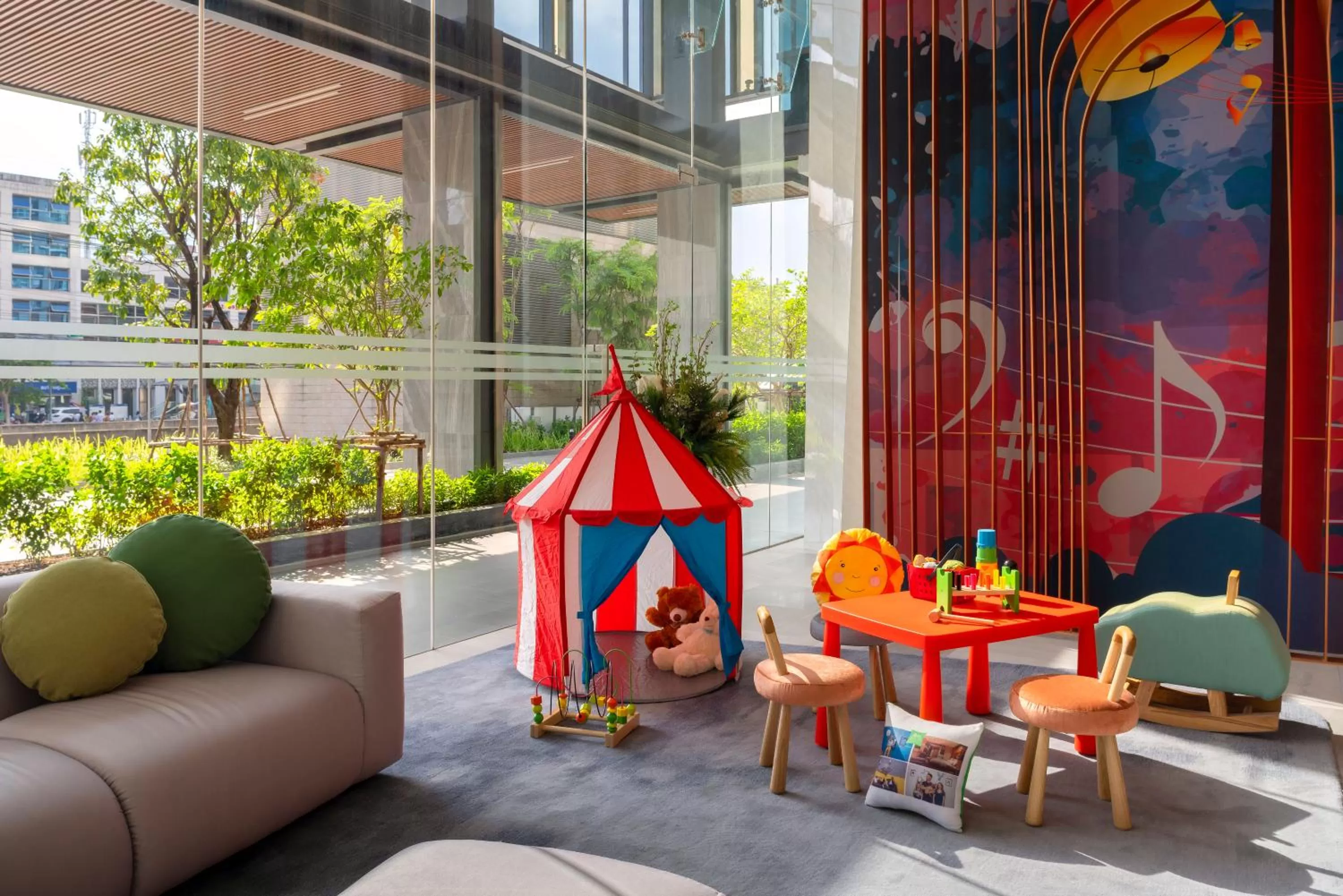 Children play ground in ibis Styles Bangkok Ratchada