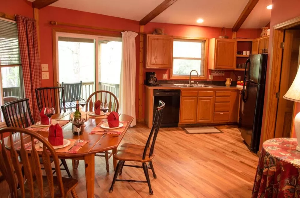 Kitchen or kitchenette in Asheville Cabins of Willow Winds