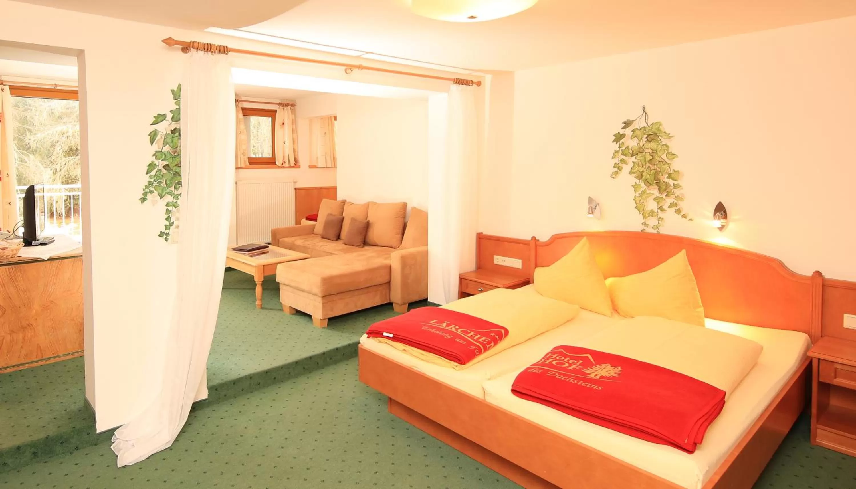 Bedroom, Bed in Naturhotel Lärchenhof