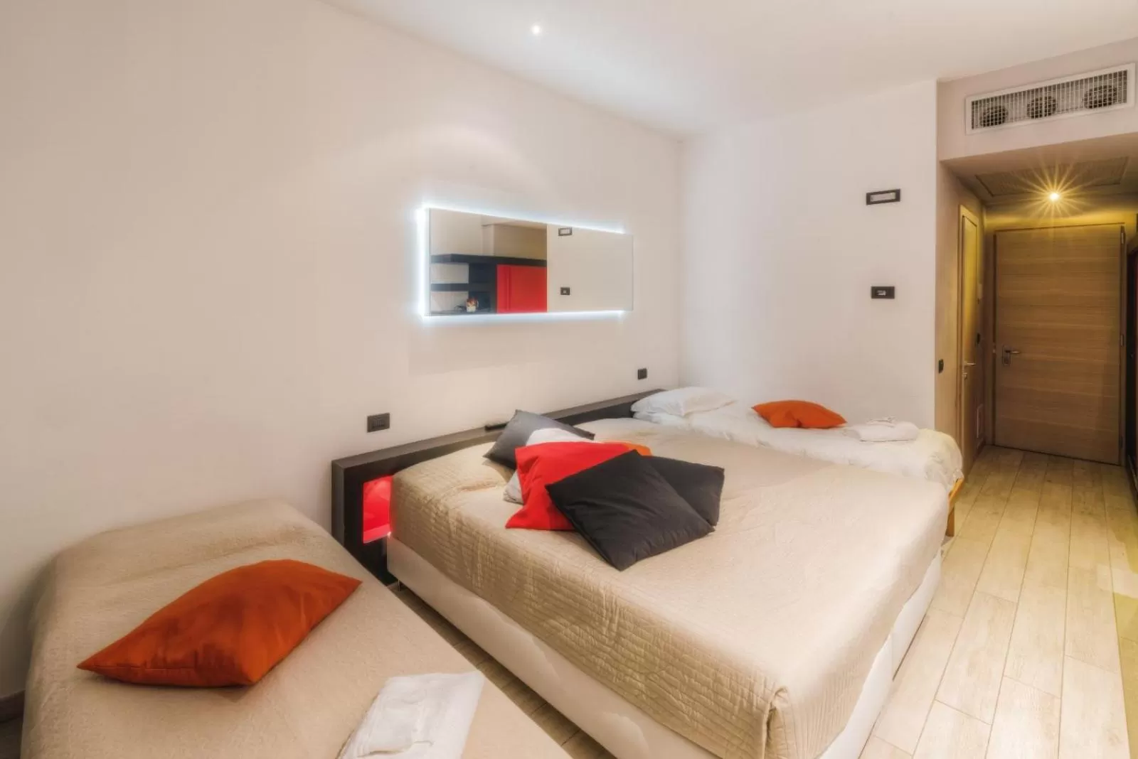 Bed in Blue Shades Hotel