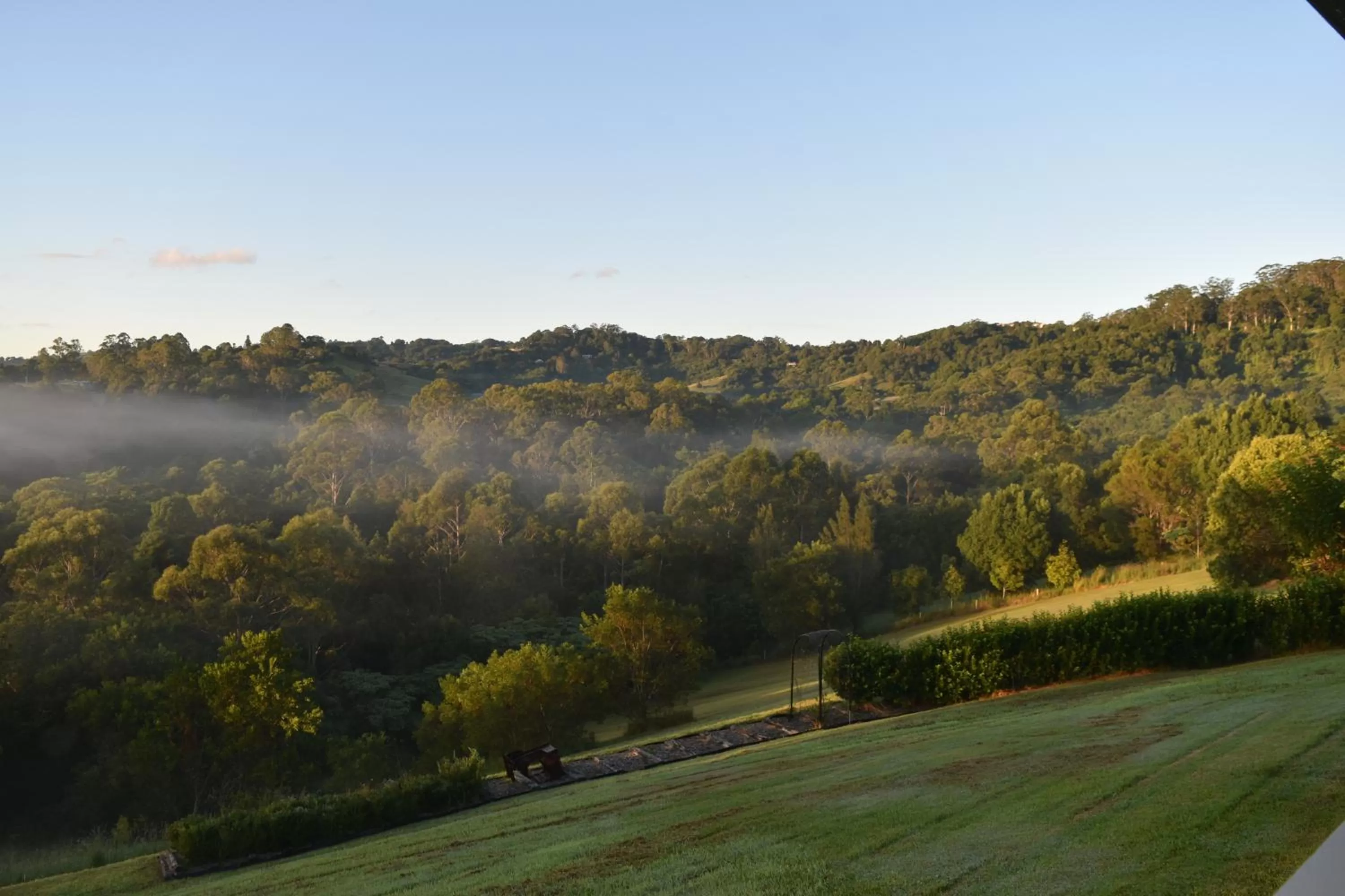 Garden view in Mapleton Springs