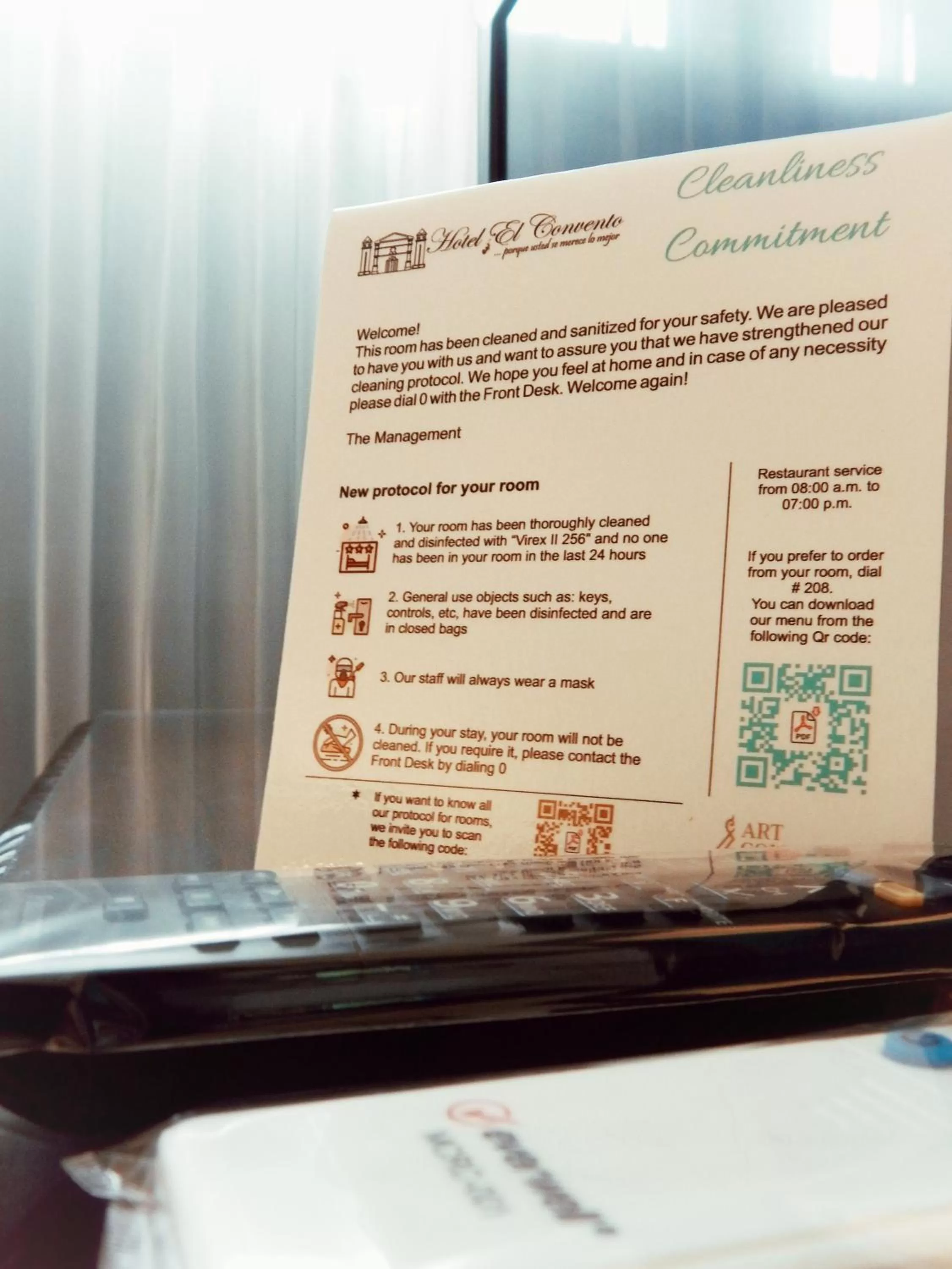 Logo/Certificate/Sign, TV/Entertainment Center in Hotel El Convento Leon Nicaragua