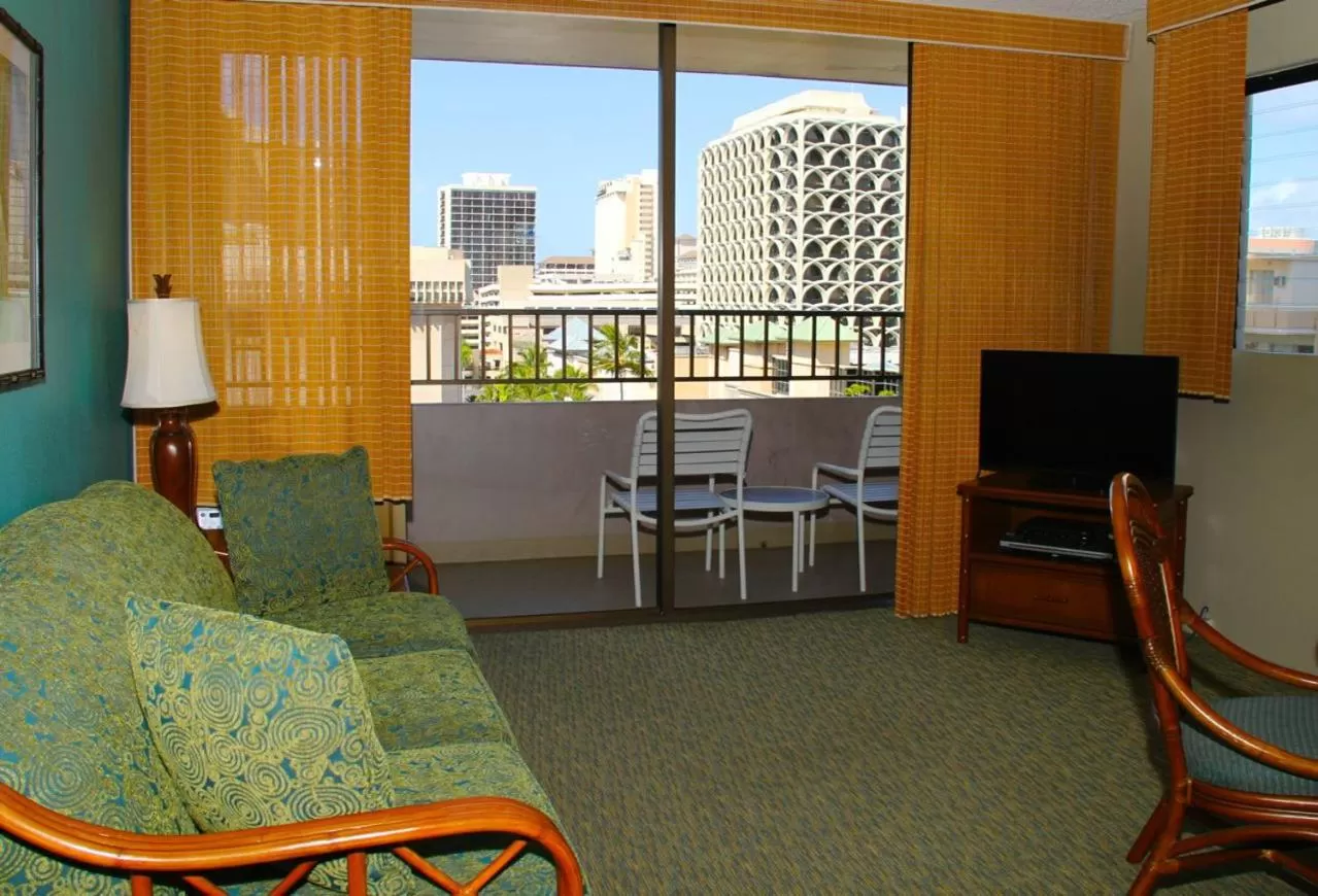 Living room in Royal Kuhio Resort