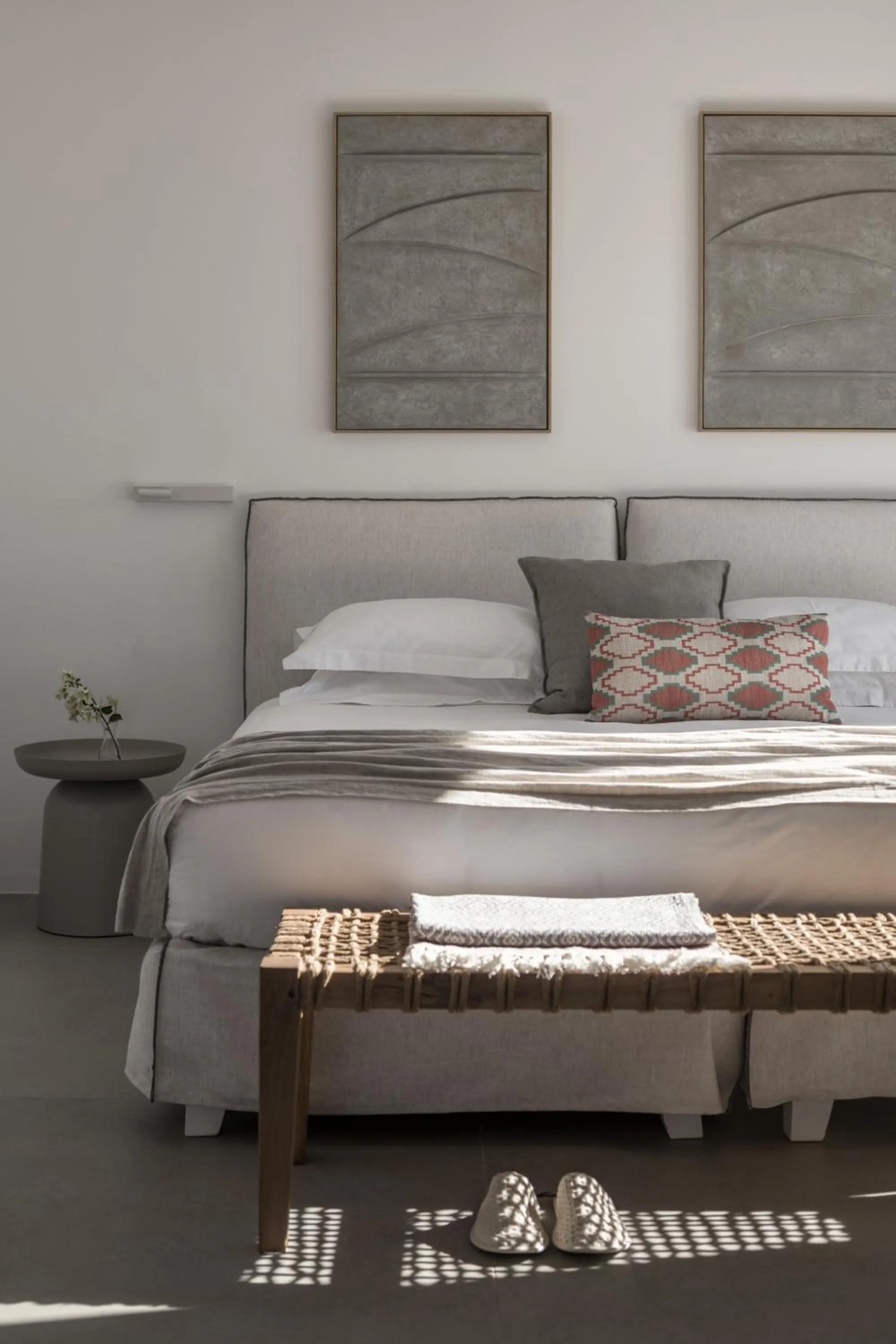 Bedroom, Bed in A Hotel Mykonos