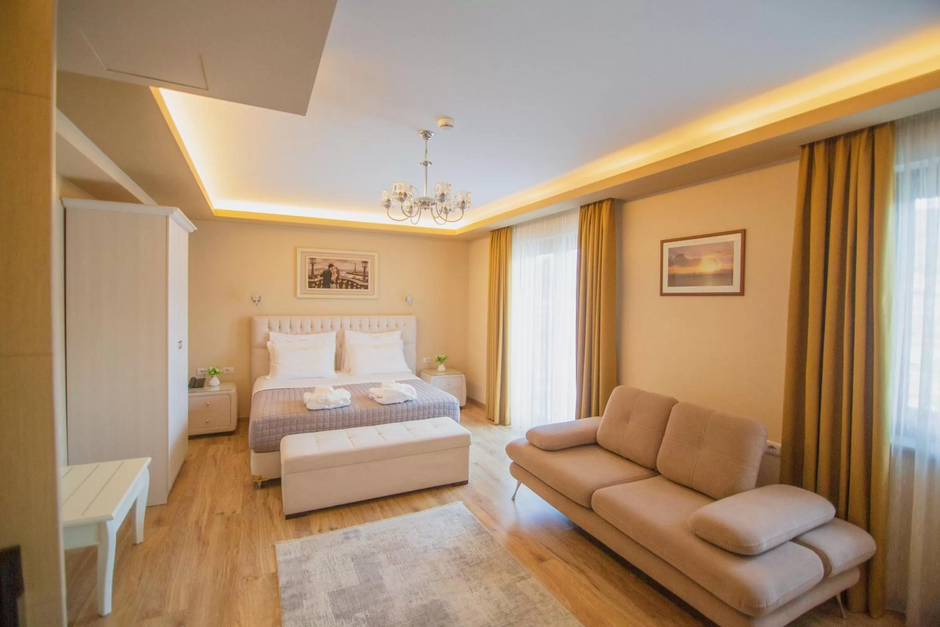 Bed in Christi's Hotel Borova