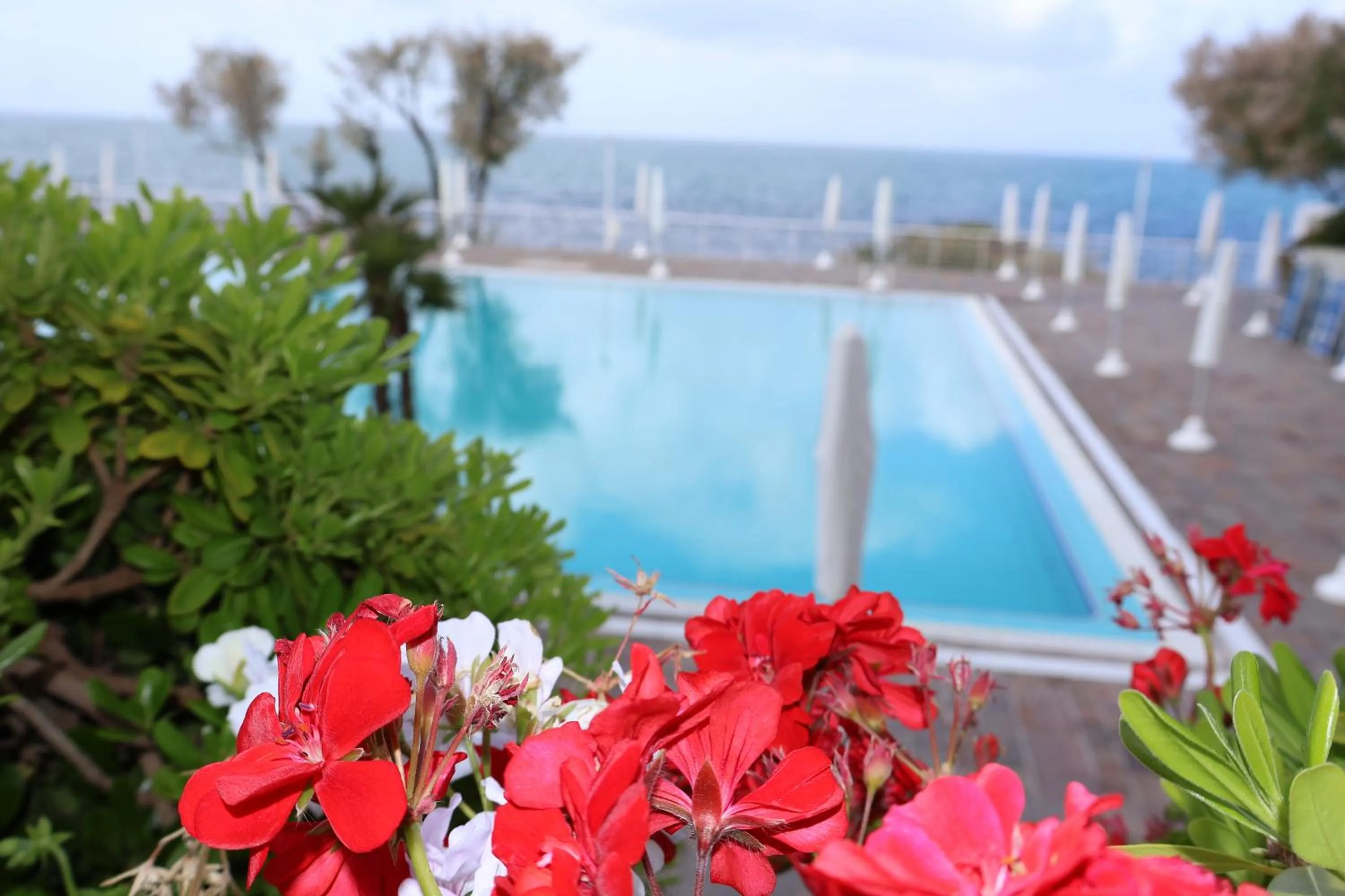Pool view in Puntaquattroventi