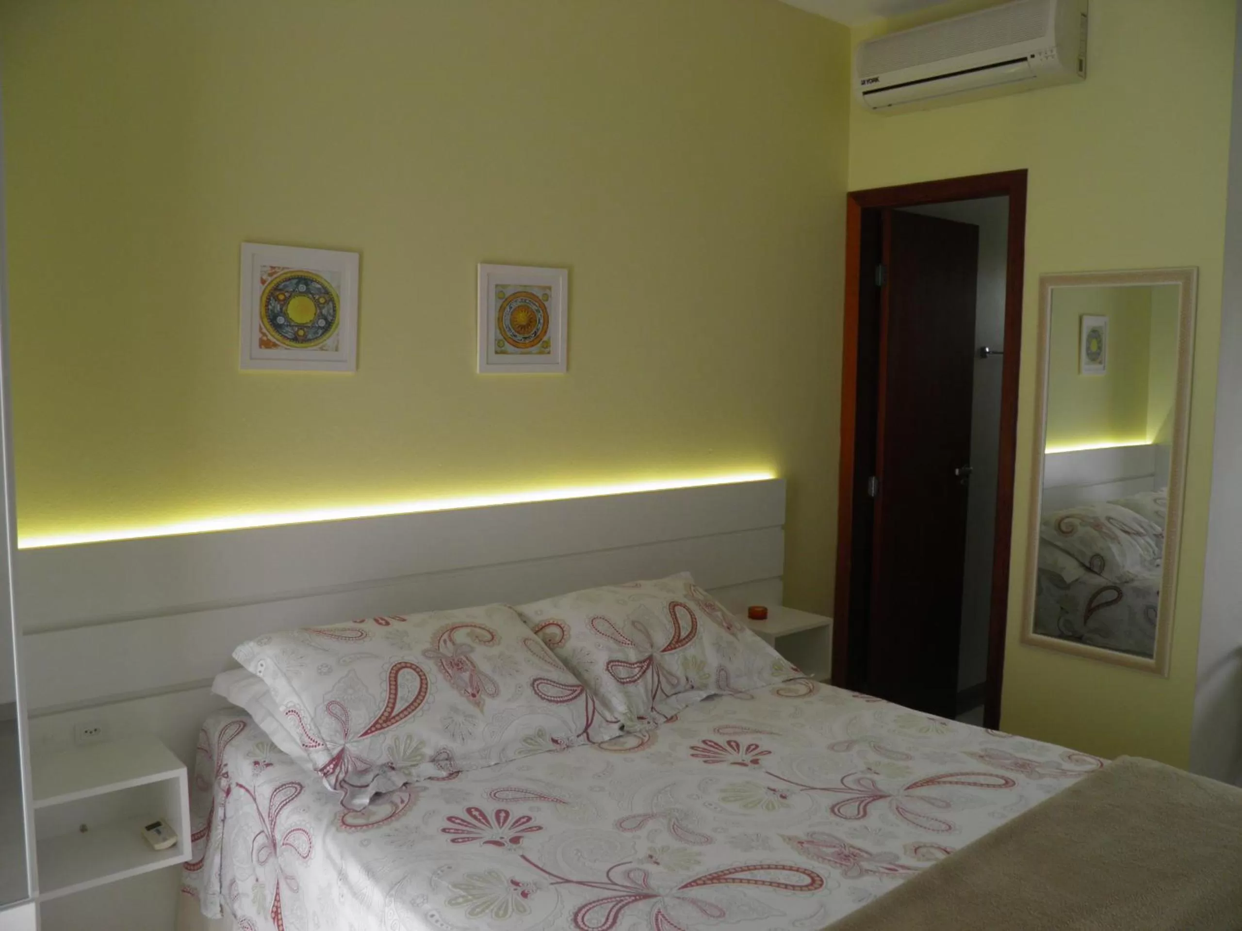 Bed in Pousada Mar de Cristal