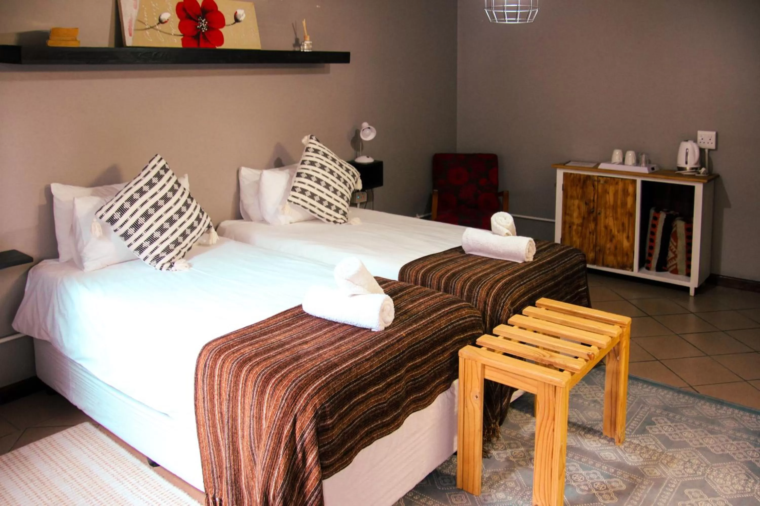 Bed in The Residence at Villa Wiese