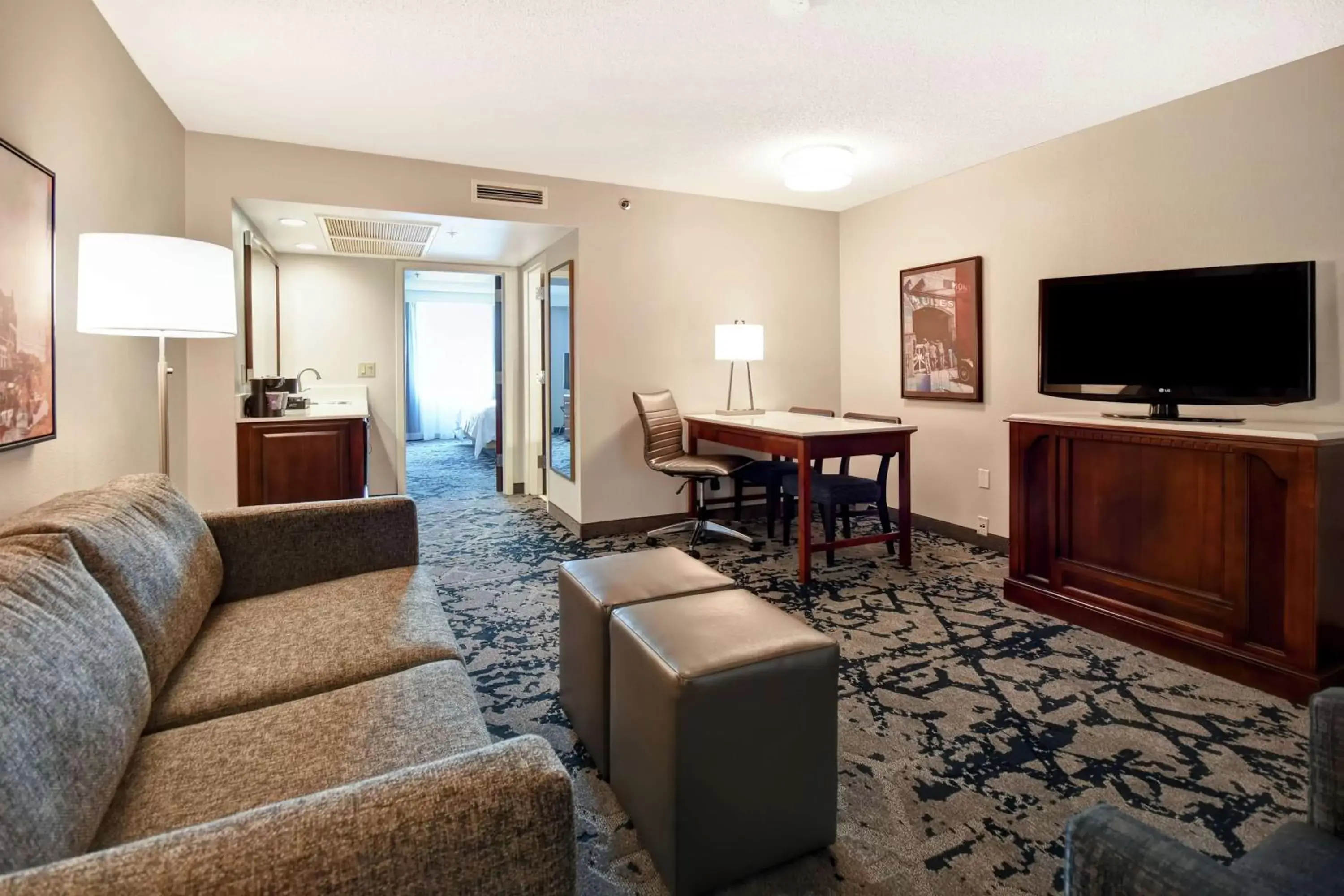 Double Suite with Two Double Beds with Bath Tub - Disability Access/Non-Smoking in Embassy Suites Montgomery - Hotel & Conference Center Double Suite with Two Double Beds with Bath Tub - Disability Access/Non-Smoking in Embassy Suites Montgomery - Hotel & Conference Center