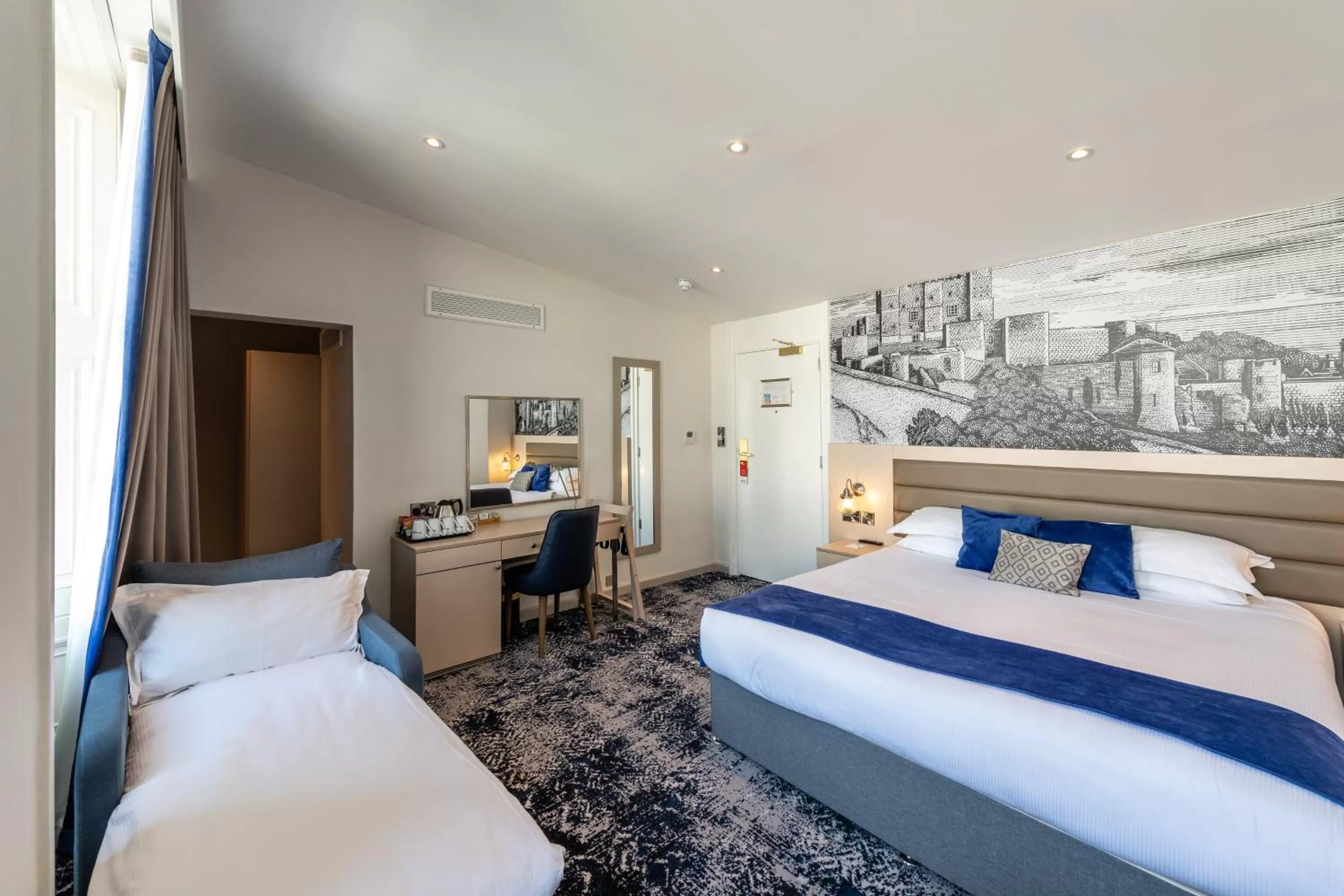 Bedroom, Bed in Dover Marina Hotel & Spa, Tapestry Collection by Hilton