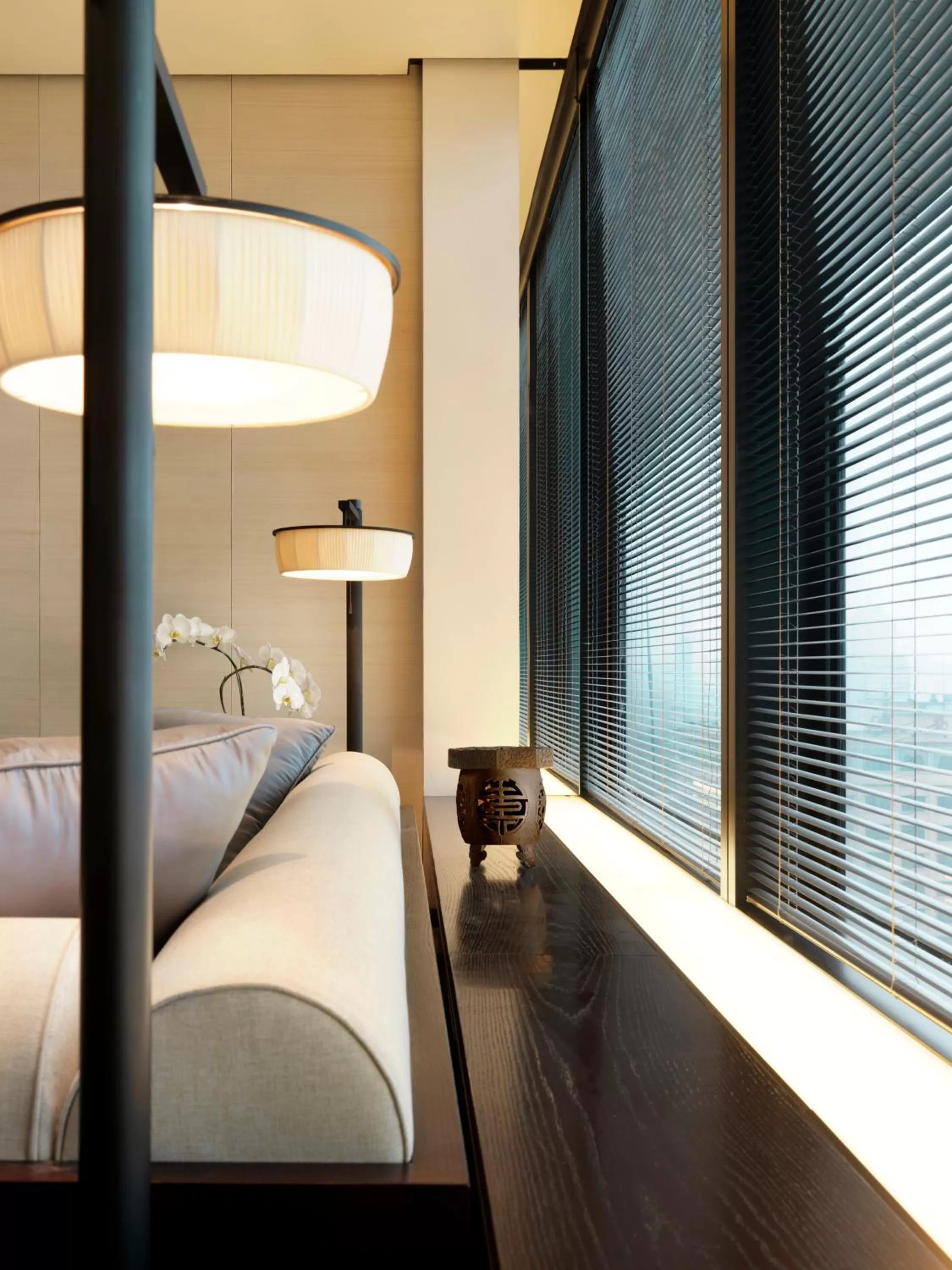 Decorative detail, Bed in The PuLi Shanghai