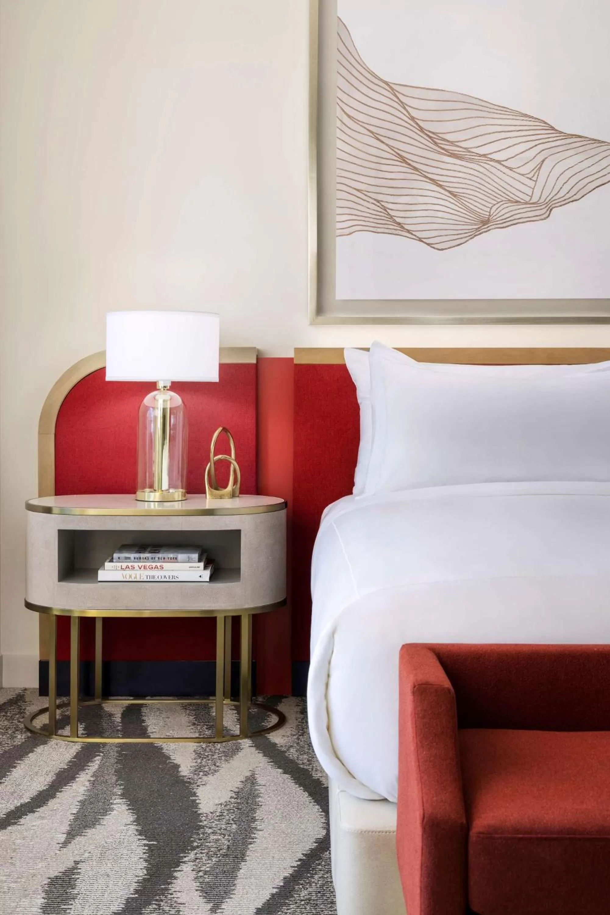 Bed in Conrad Las Vegas At Resorts World