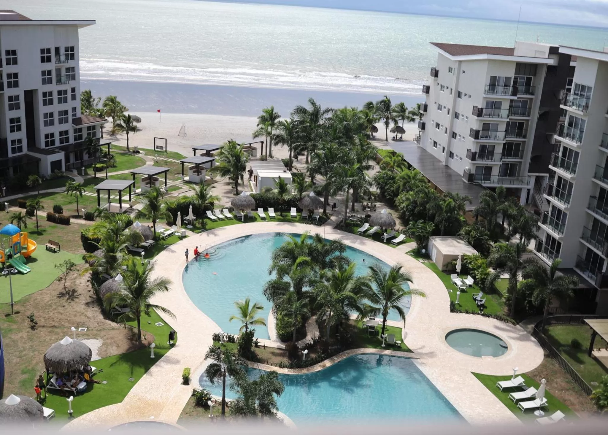Pool View in Playa Caracol Residences