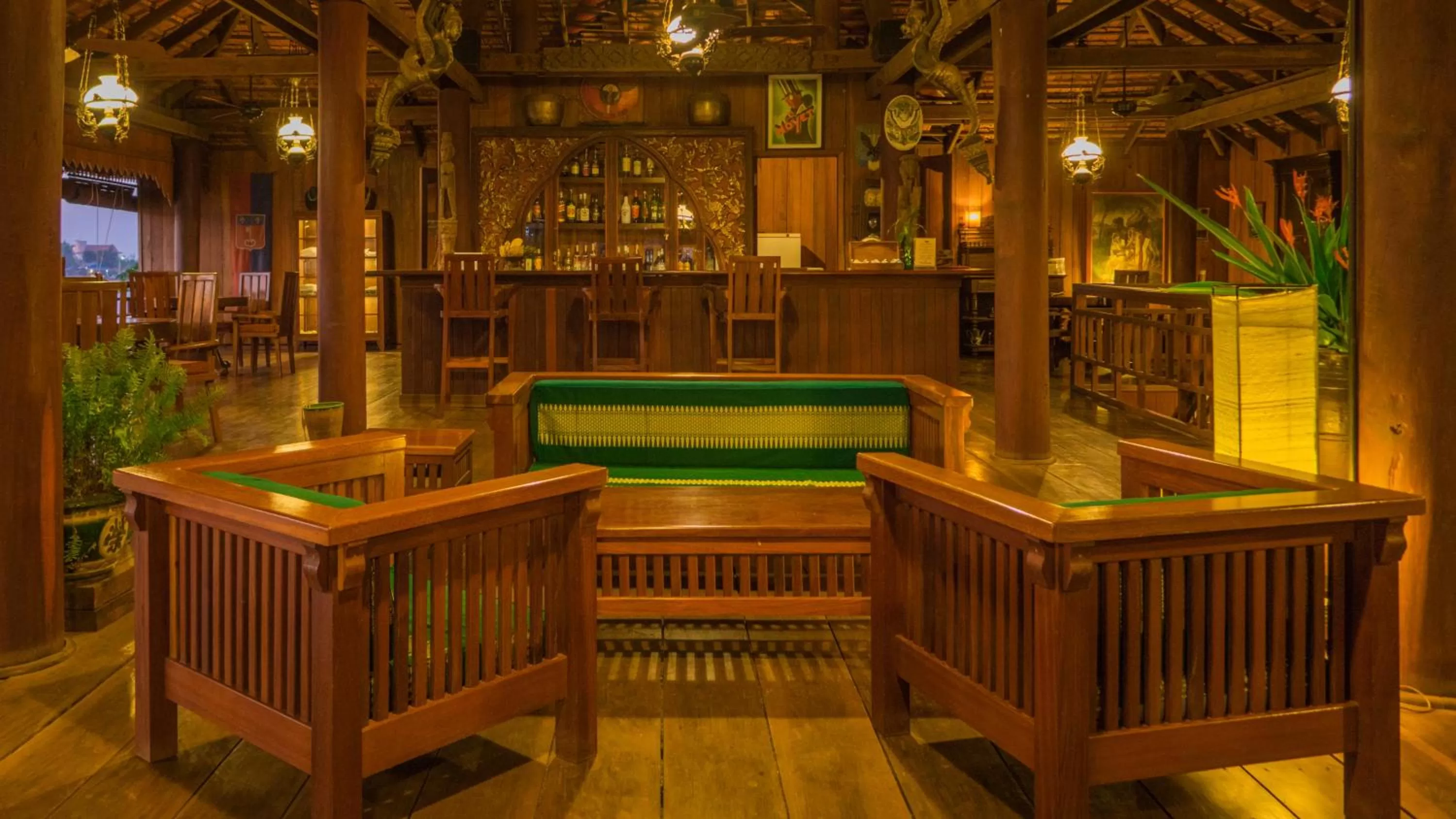 Lobby or reception in Terres Rouges Lodge