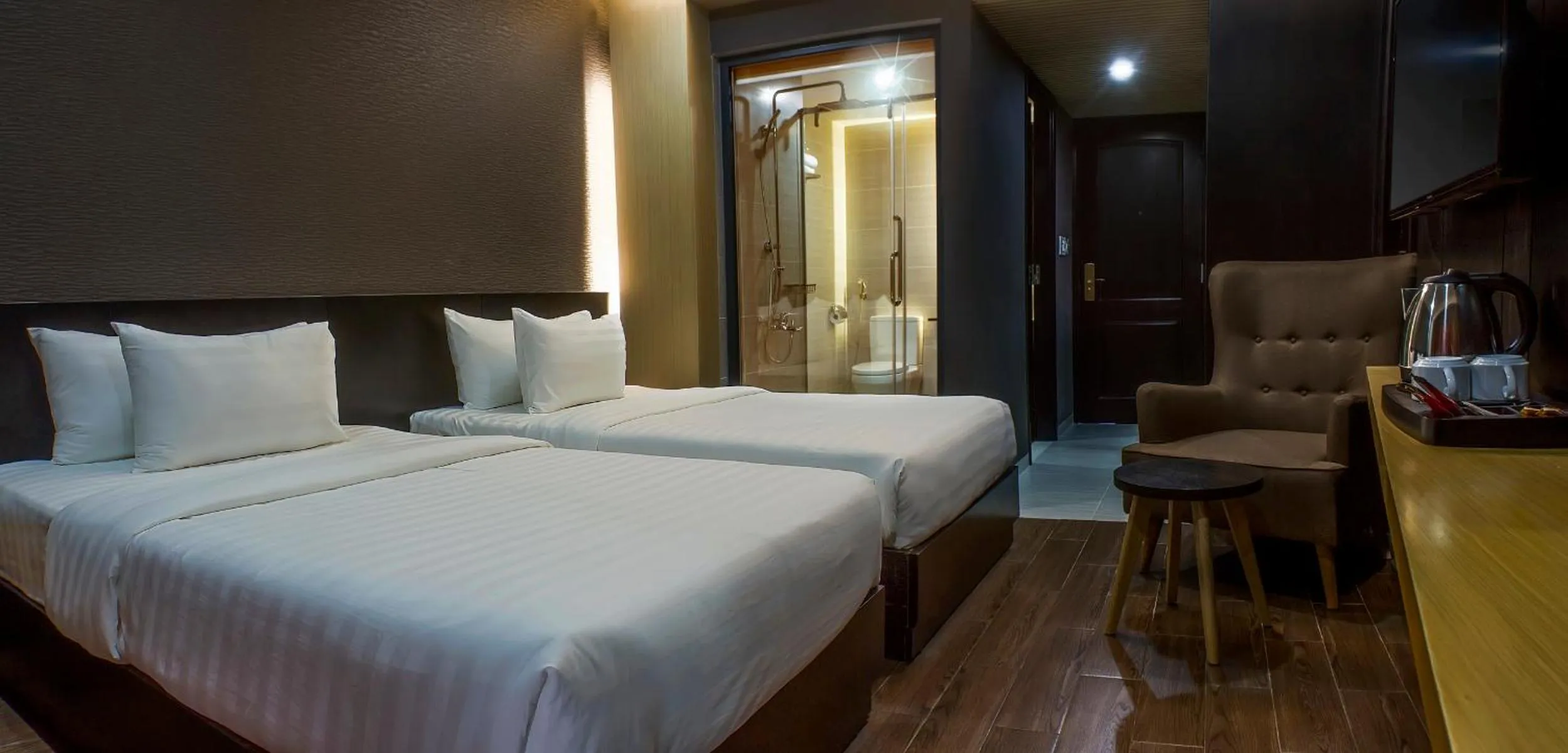 Bed in Golden Nha Trang Hotel